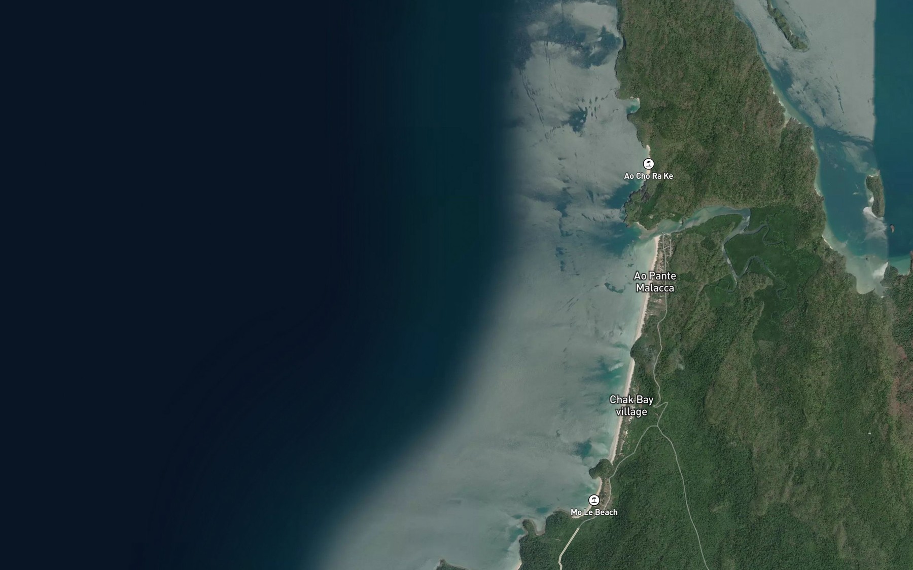 Satellite map of the Ao Talo Phante Malacca