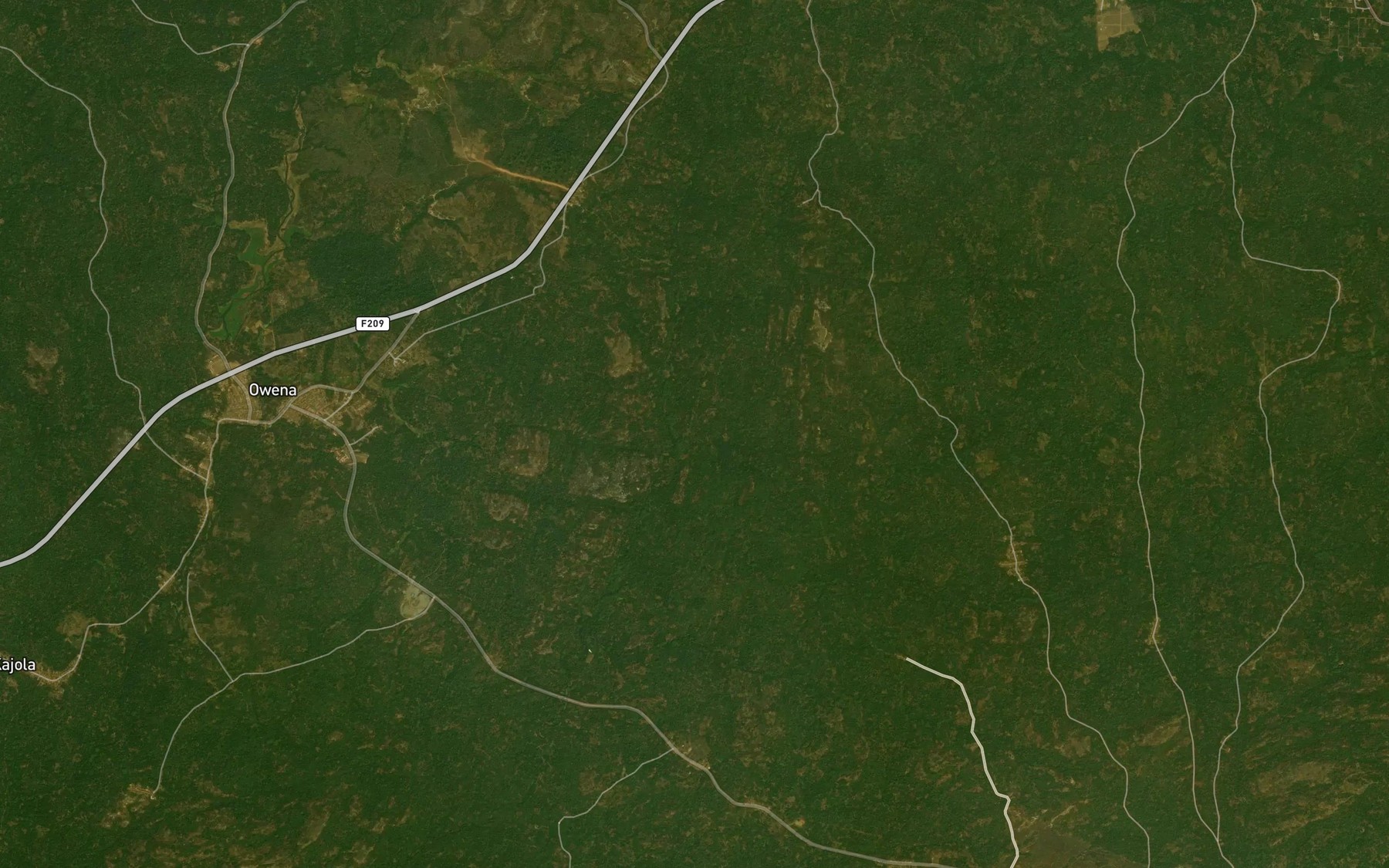 Satellite map of the River Imojo