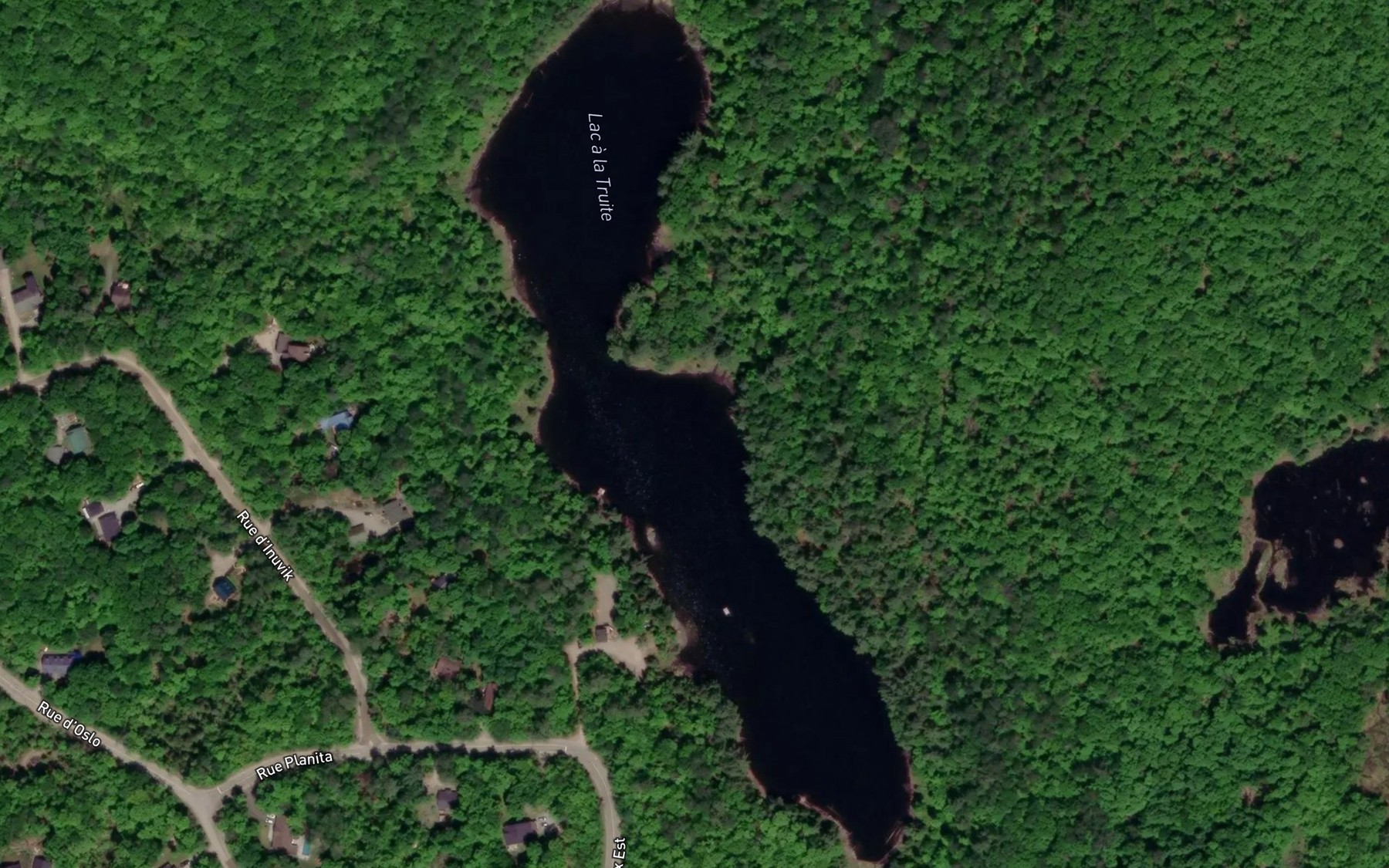 Satellite map of the Lac a la Truite
