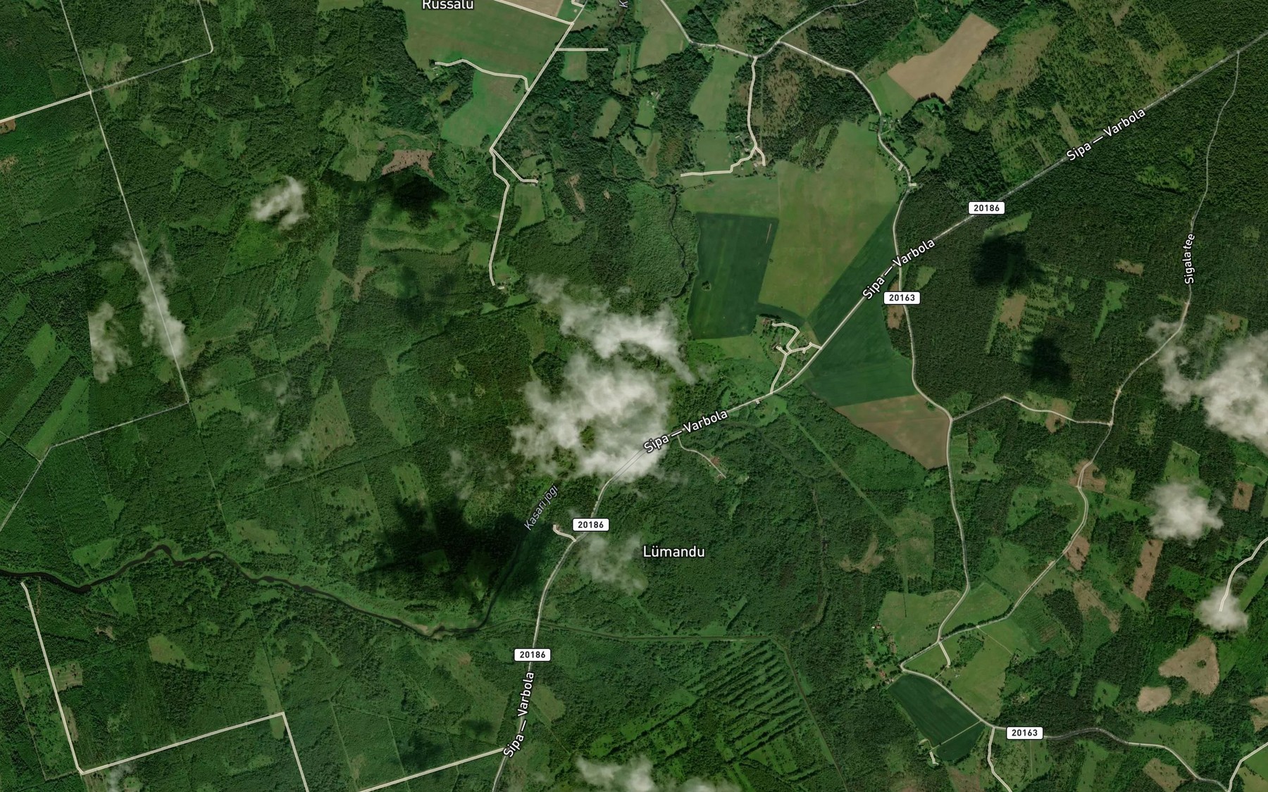 Satellite map of the Konnaveski Oja