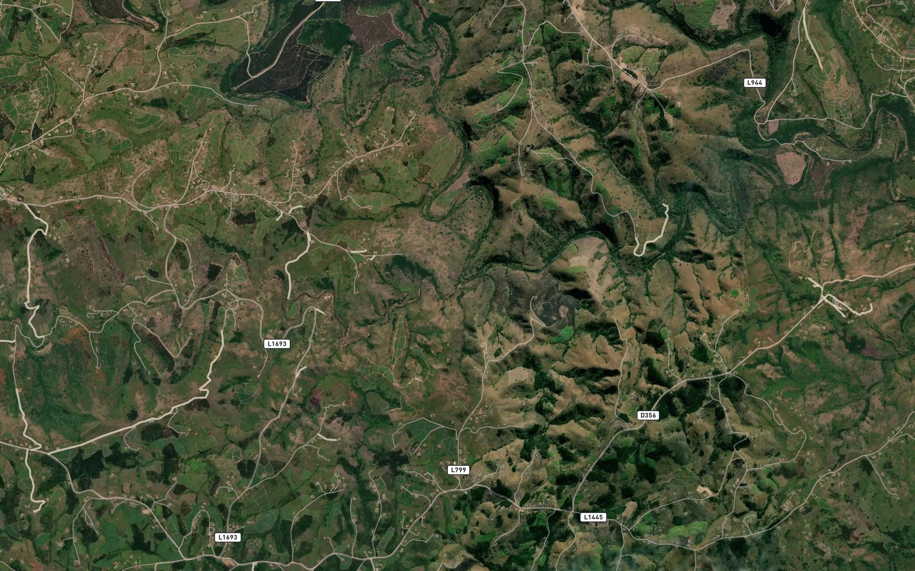 Satellite map of the uMngwenya