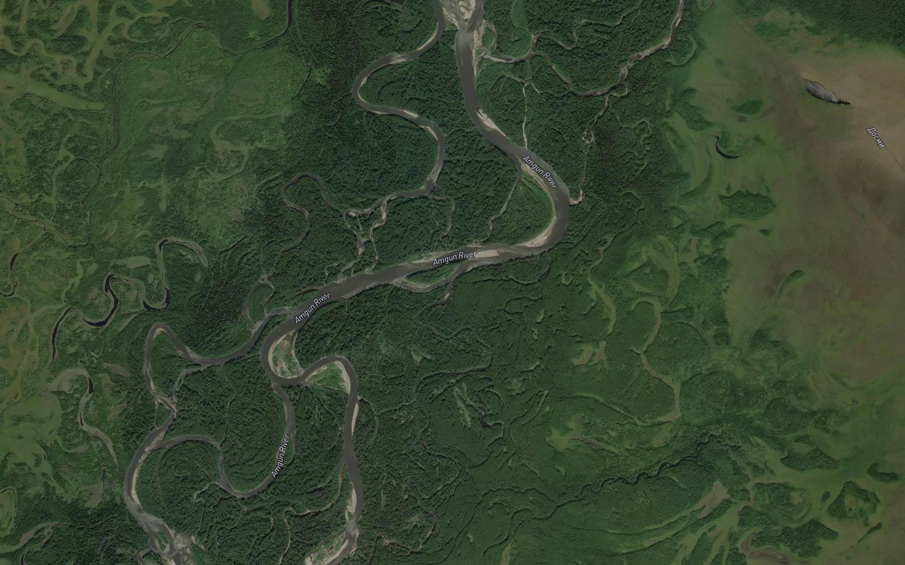 Satellite map of the Protoka Oluyma