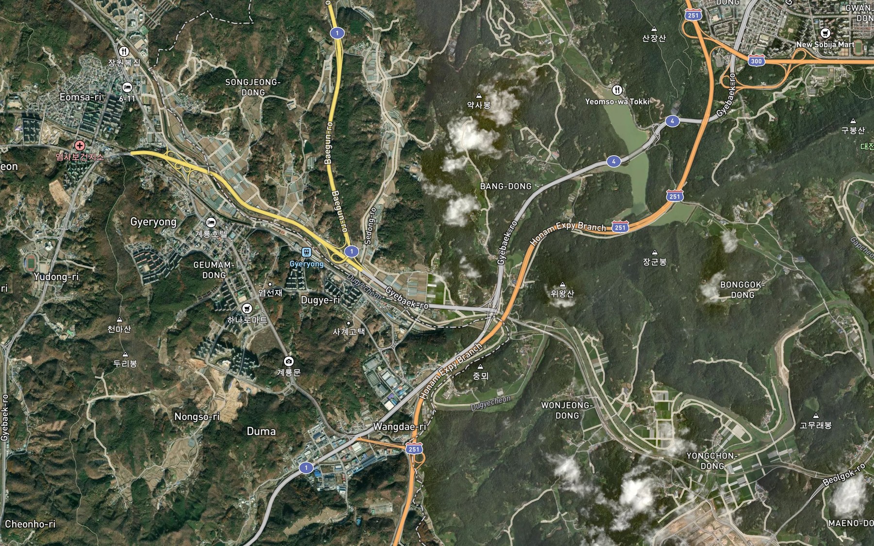 Satellite map of the Witbangjuk