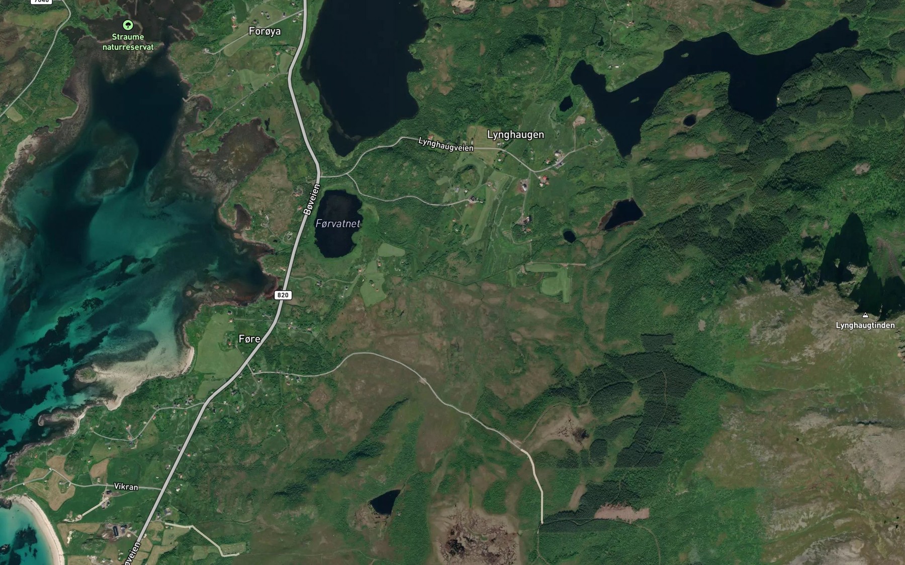 Satellite map of the Holelva