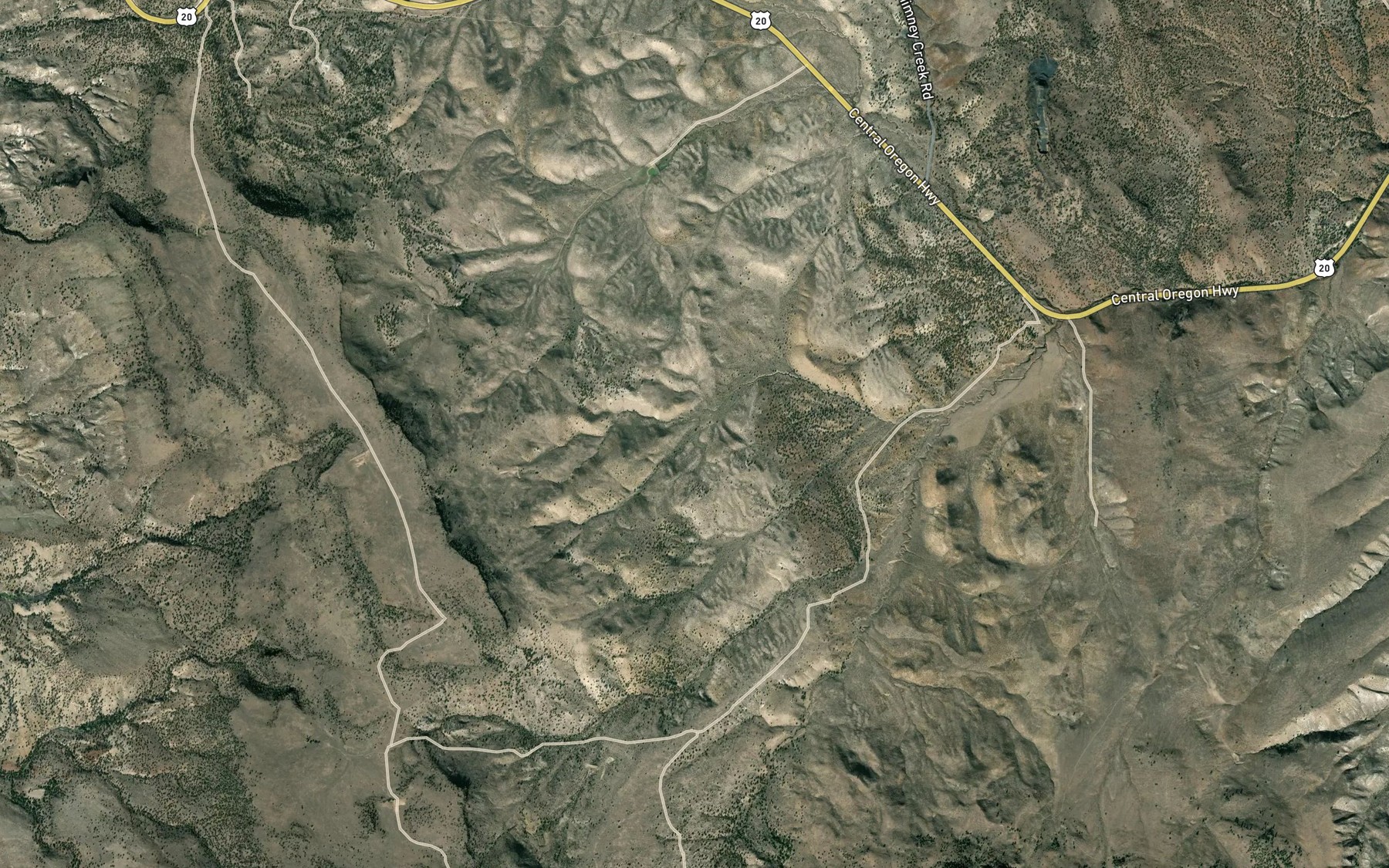 Satellite map of the Davis Spring