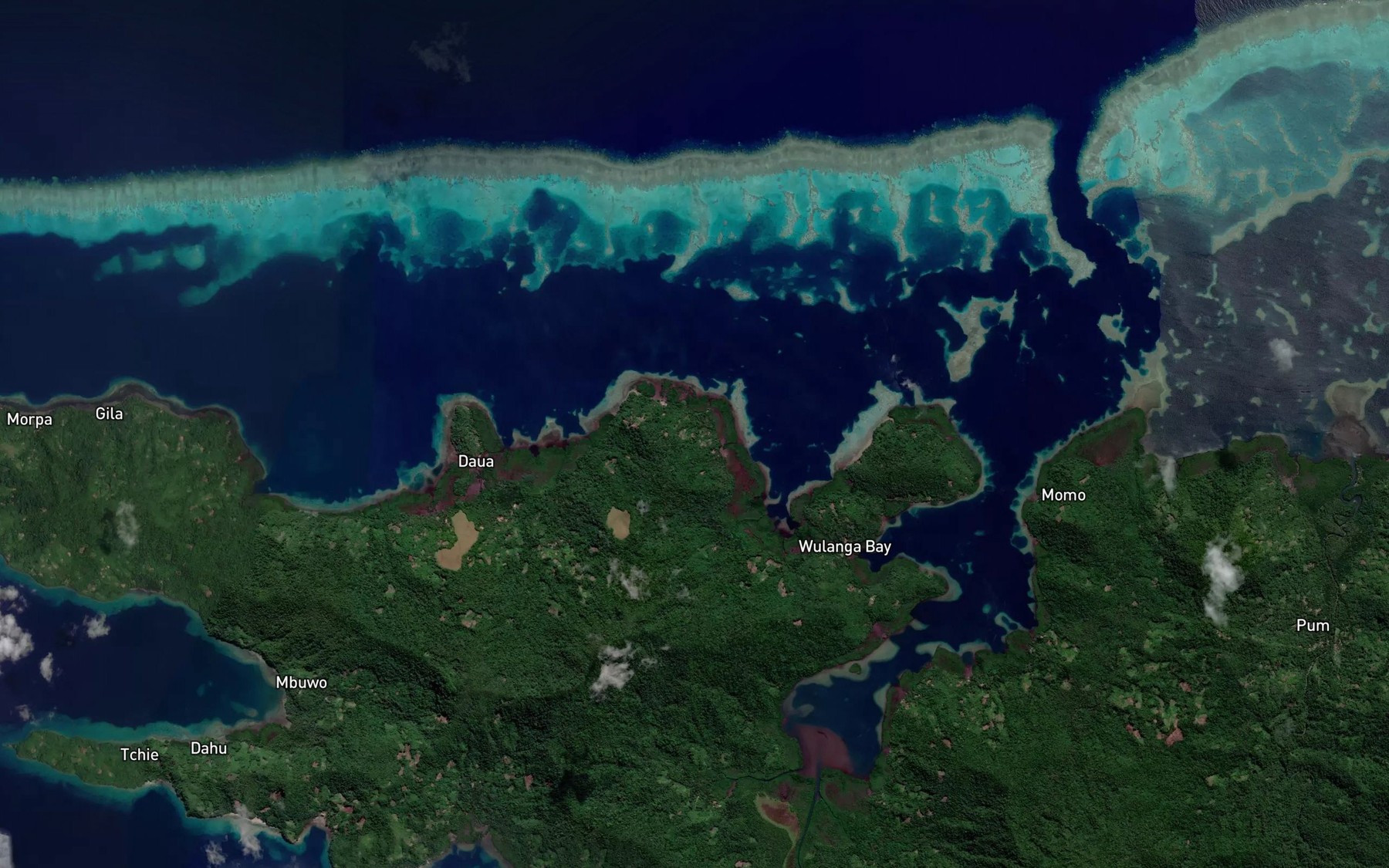 Satellite map of the Cheu Bay