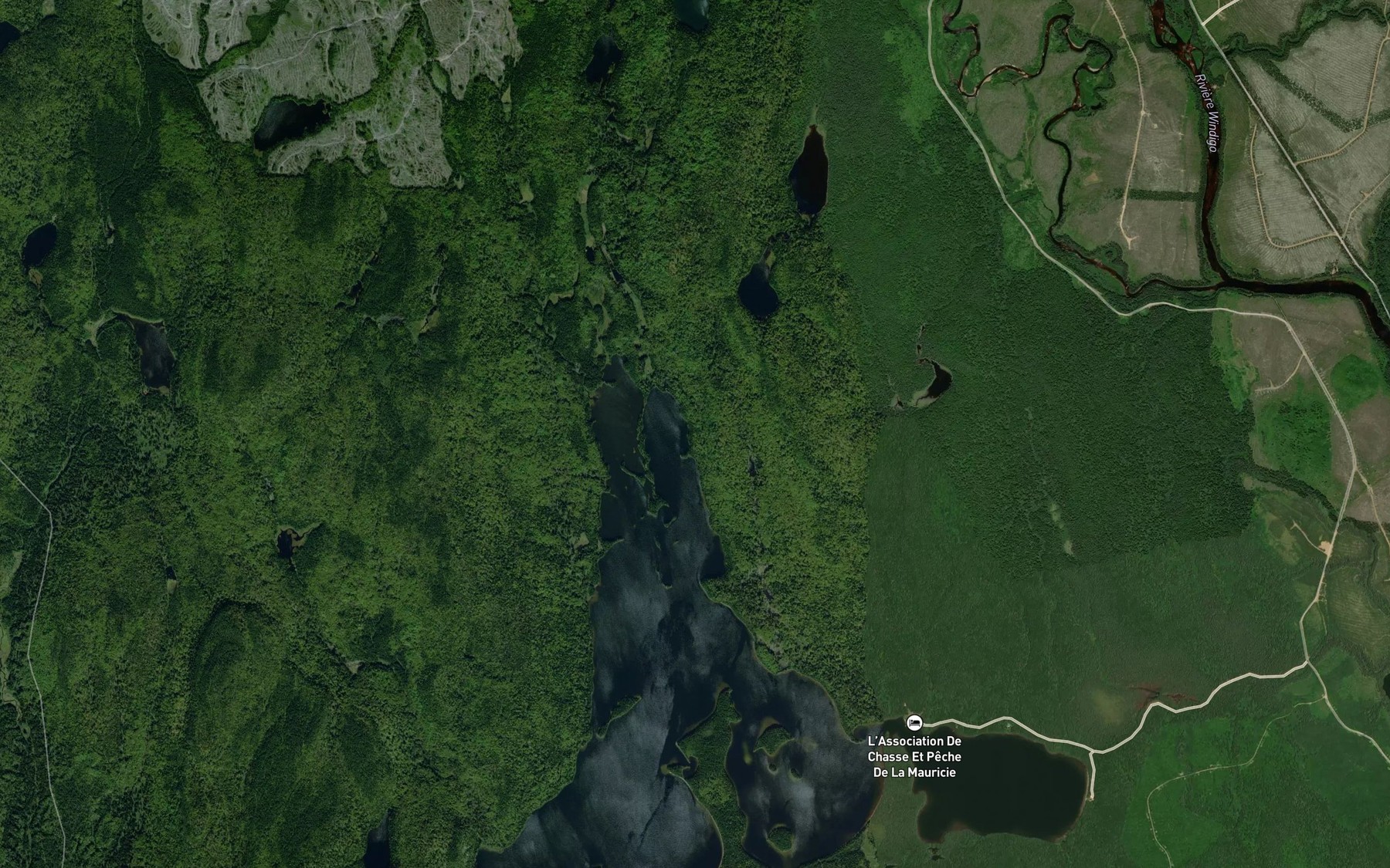 Satellite map of the Grande baie de la Bernache