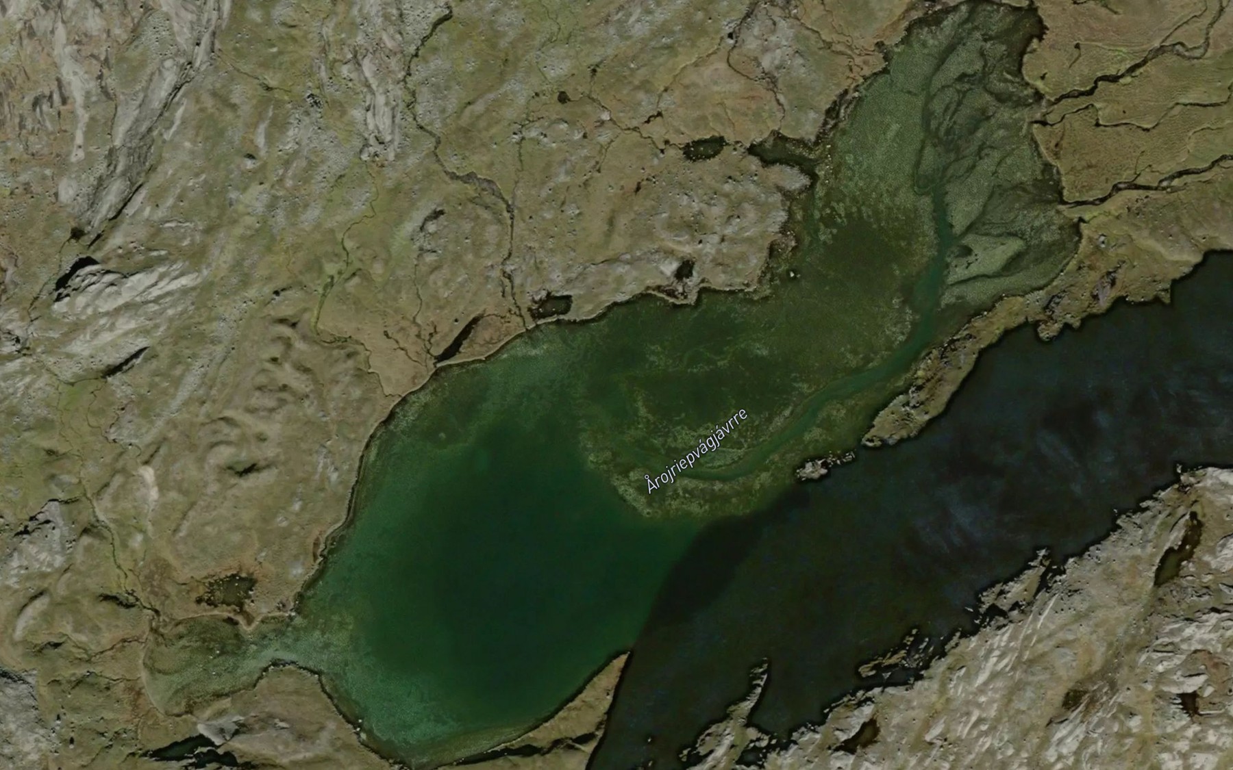 Satellite map of the Oruiriehpejavri