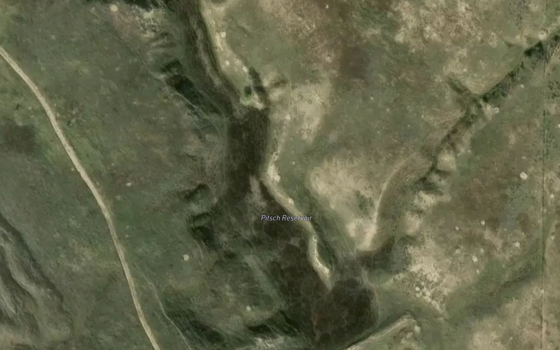 Satellite map of the Pitsch Reservoir