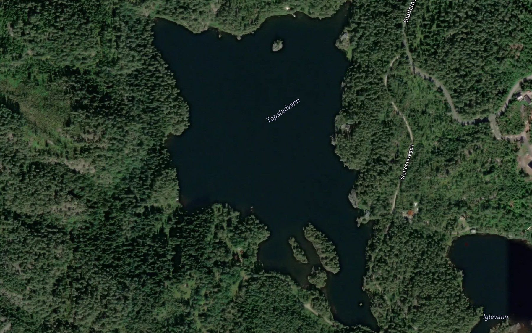 Satellite map of the Topstadvatnet