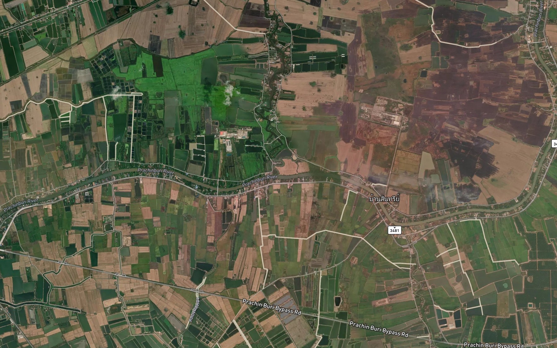 Satellite map of the Khlong Saraphi