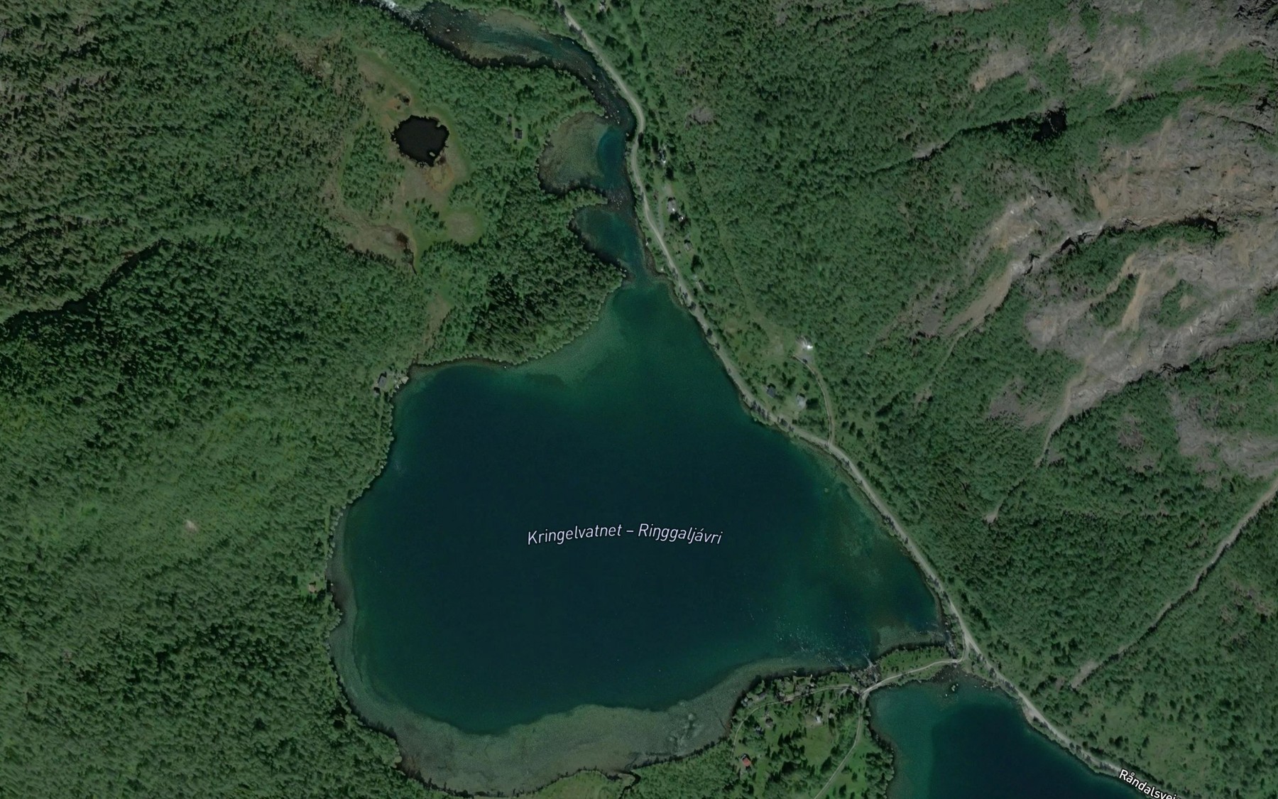 Satellite map of the Kringelvatnet