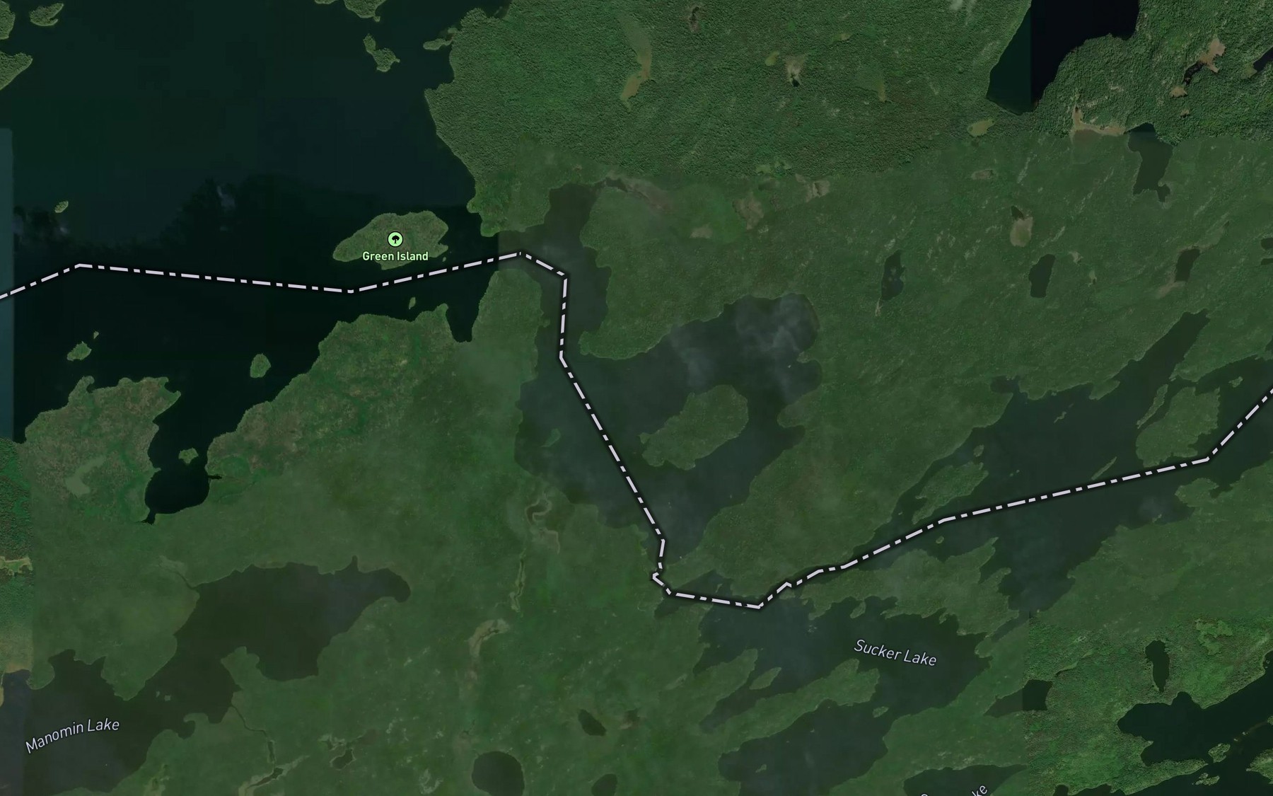 Satellite map of the Inlet Bay