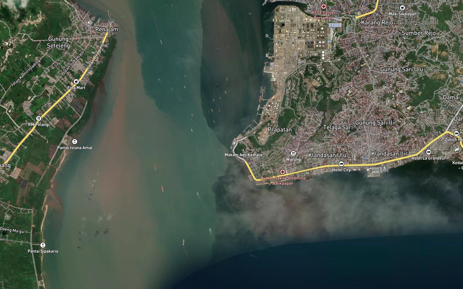 Satellite map of the Babi