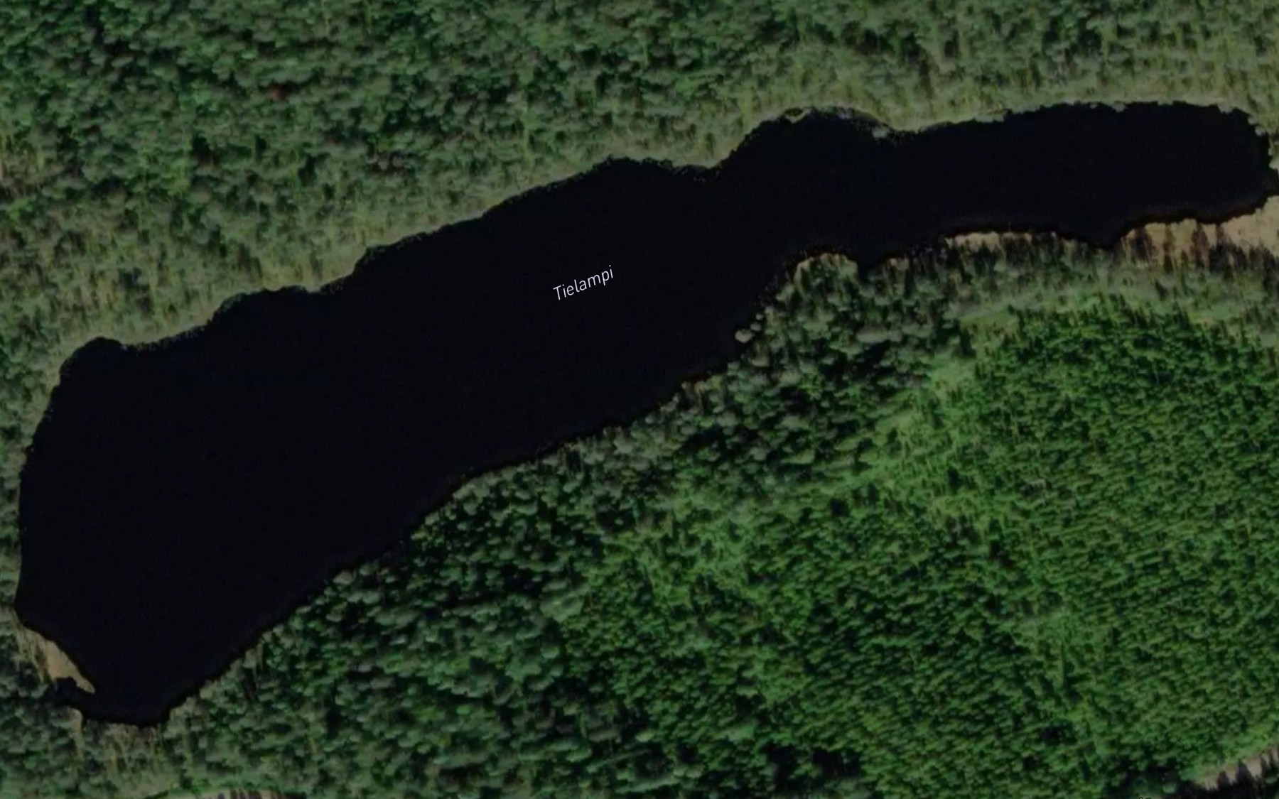 Satellite map of the Tielampi