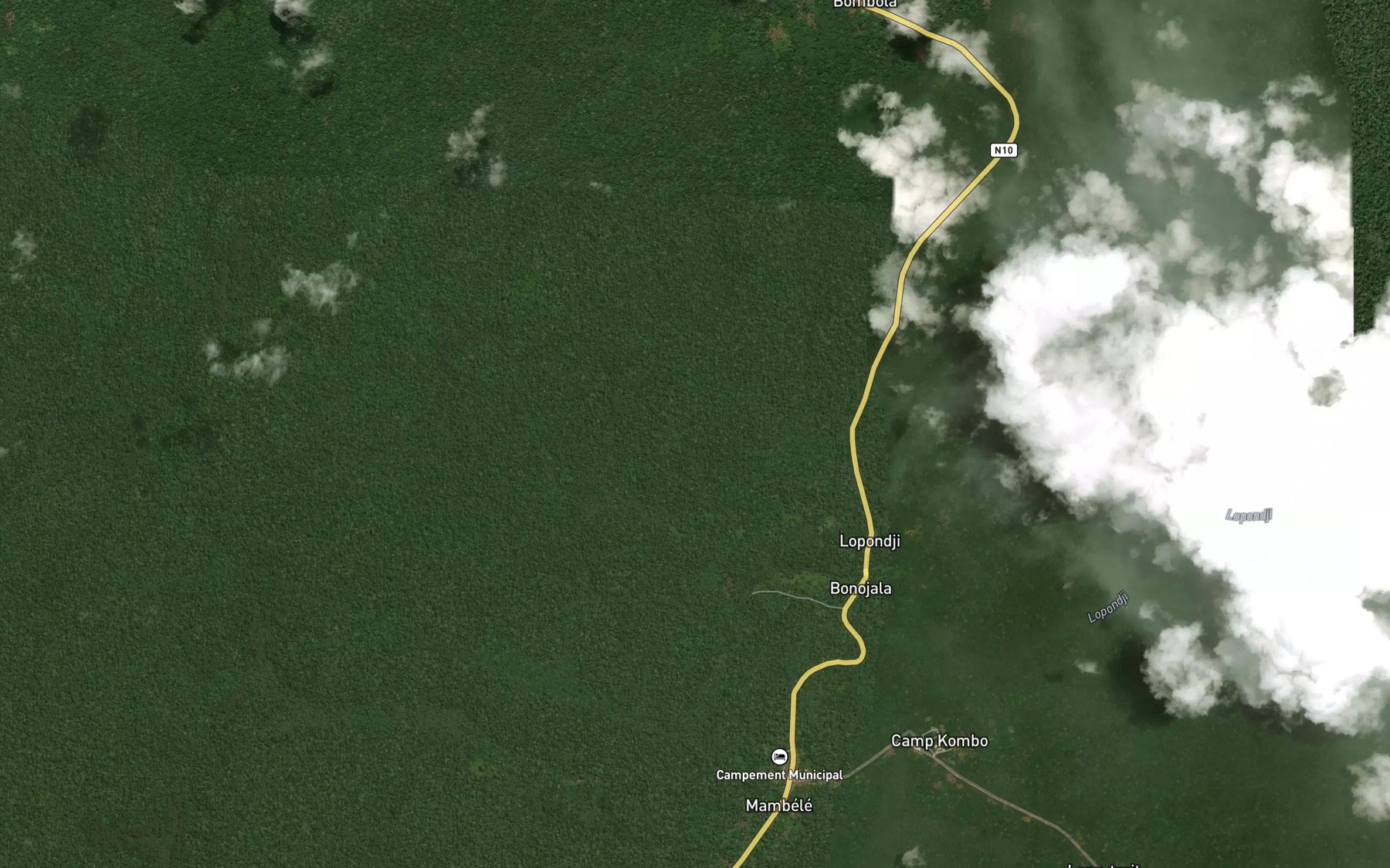 Satellite map of the Belingouba