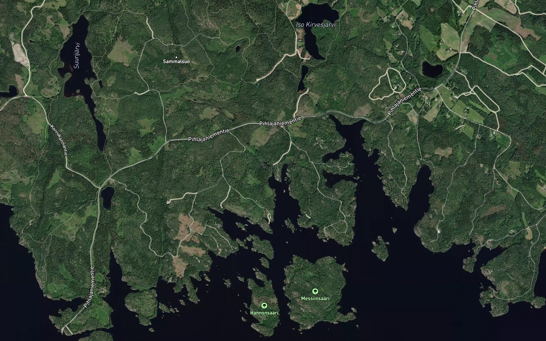 Satellite map of the Myllyjoki