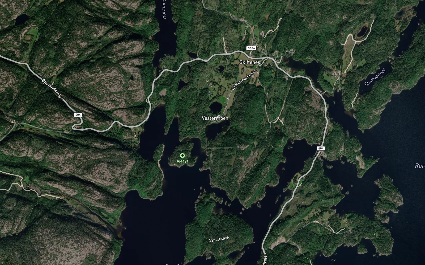 Satellite map of the Vestermotjenn