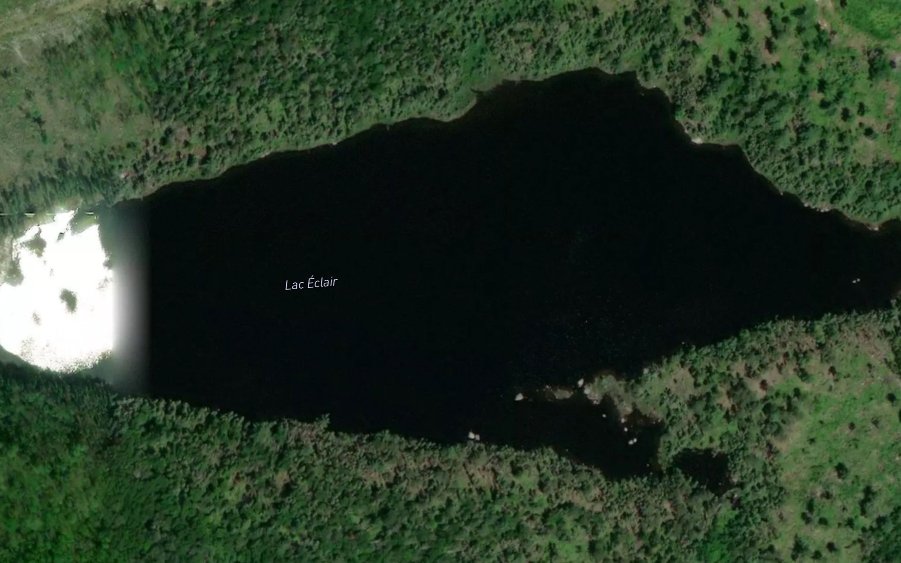 Satellite map of the Lac Eclair