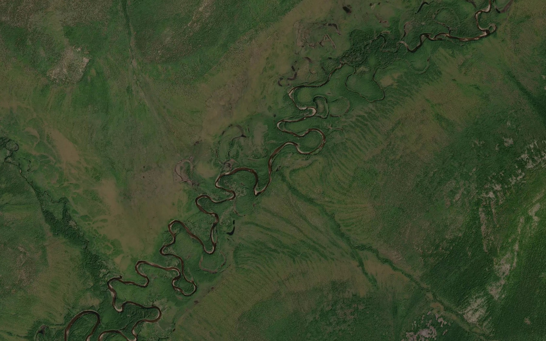 Satellite map of the Ot-Yuryakh
