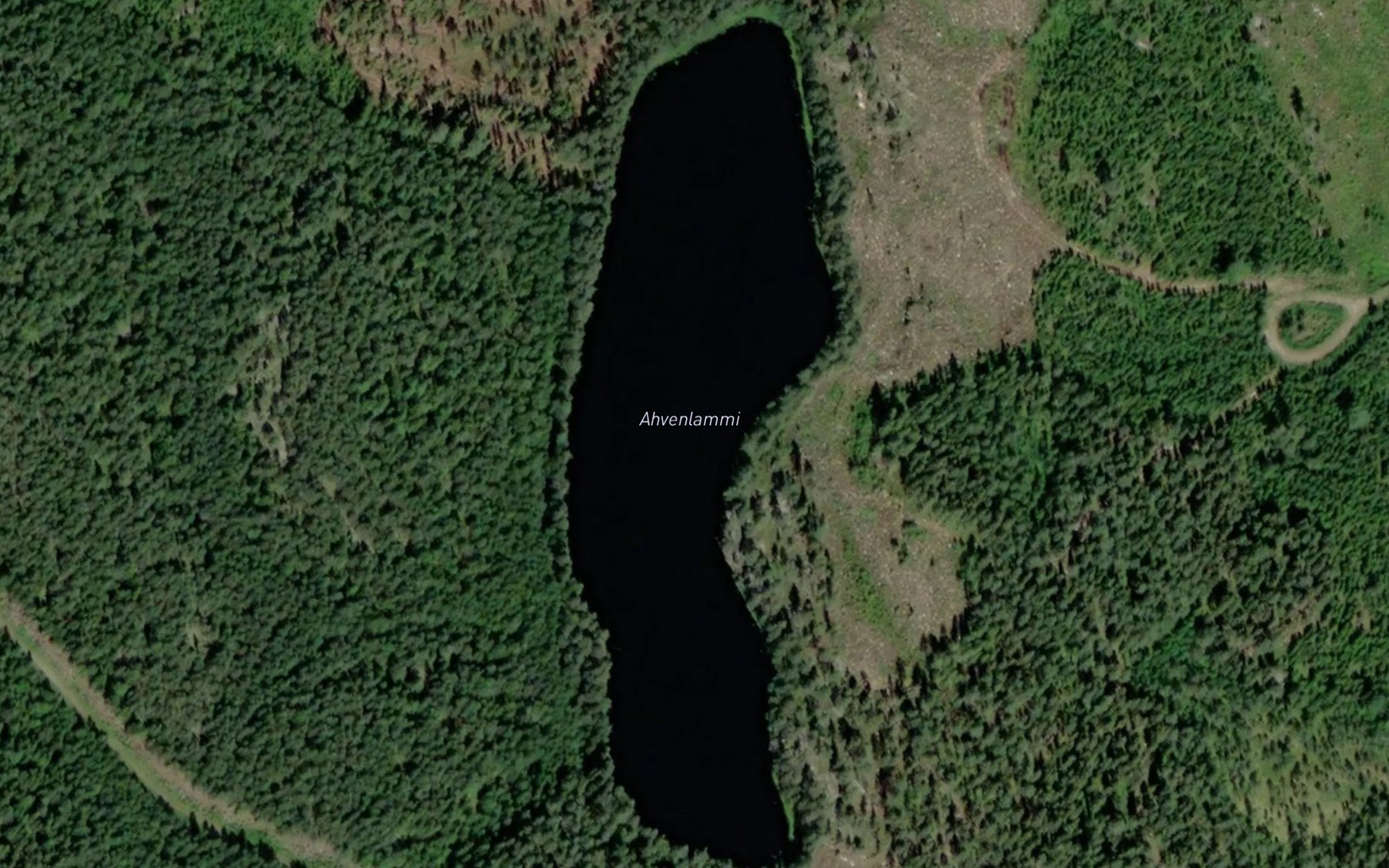 Satellite map of the Ahvenlammi