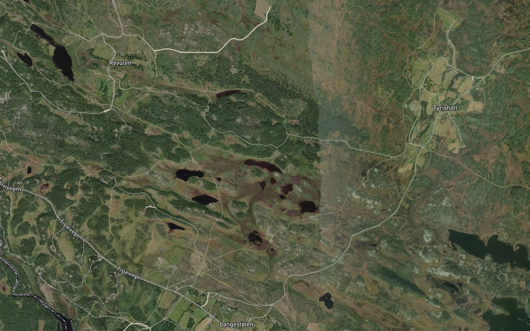 Satellite map of the Sjurstjednet
