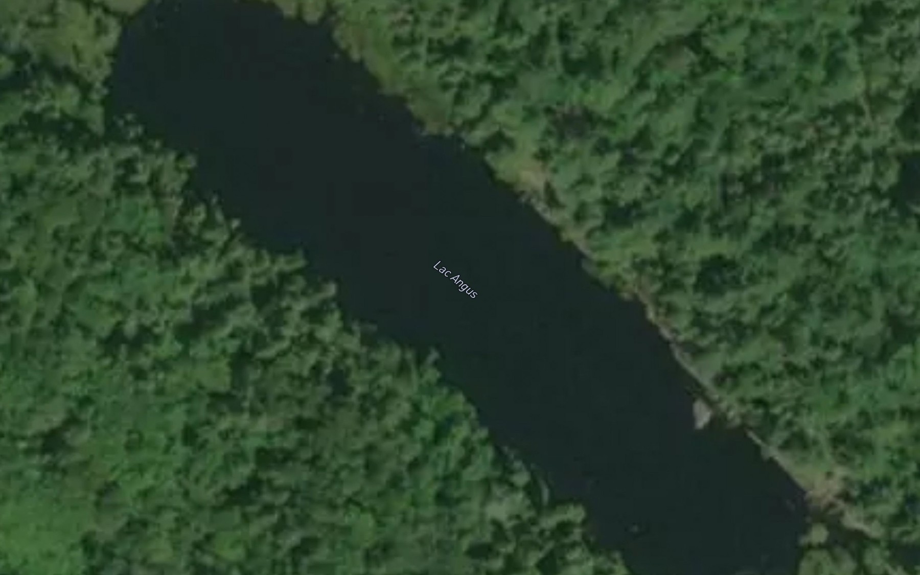 Satellite map of the Lac Angus