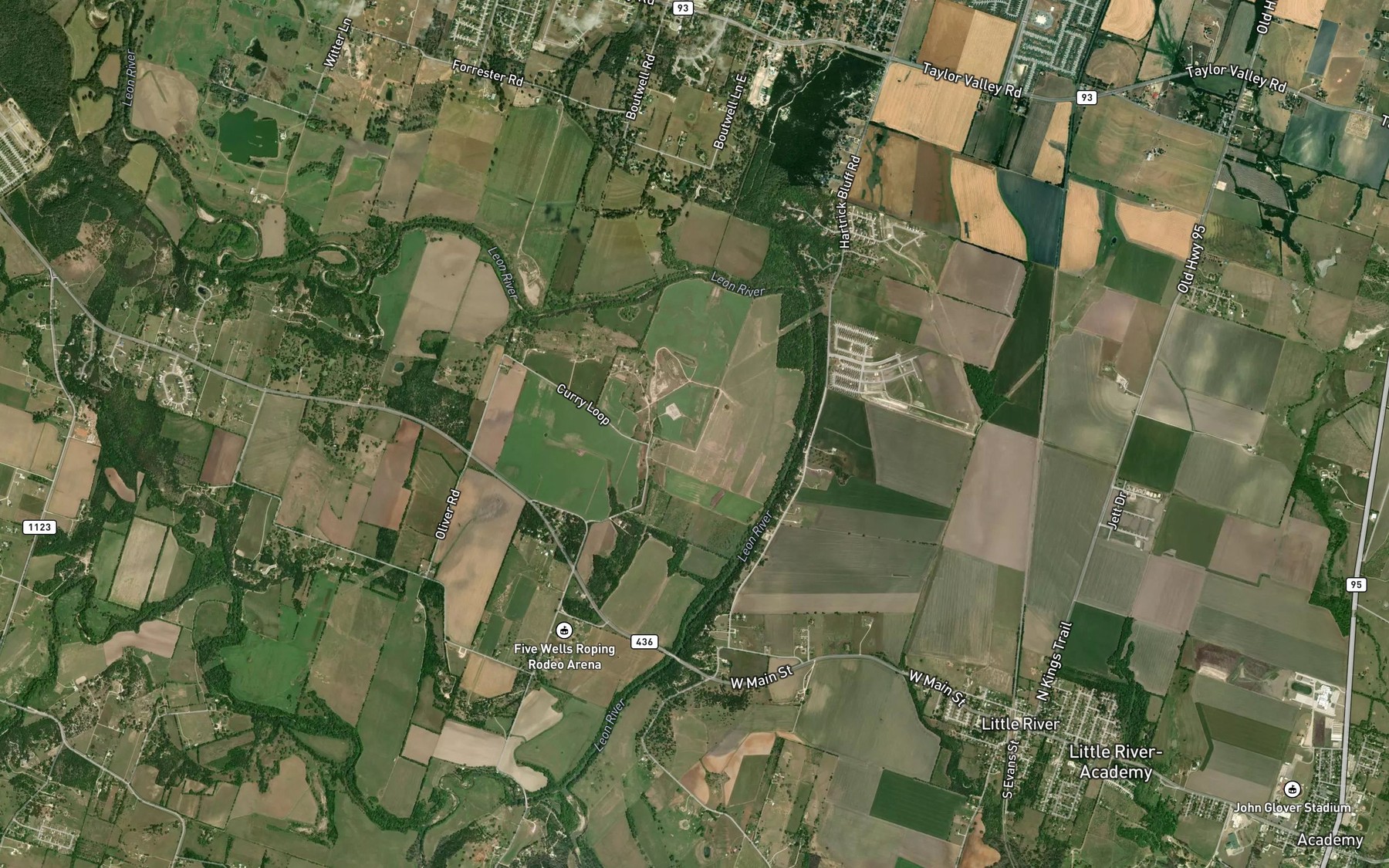 Satellite map of the Fort Little River Springs (historical)