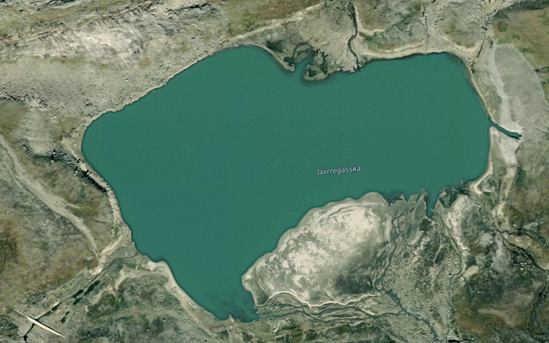 Satellite map of the Sleagovakkejavri
