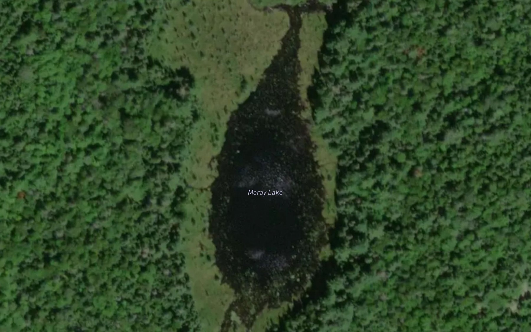 Satellite map of the Moray Lake