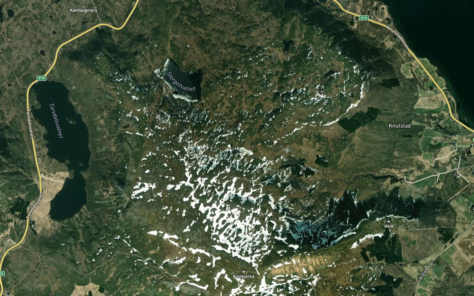 Satellite map of the Knutstadtjornan