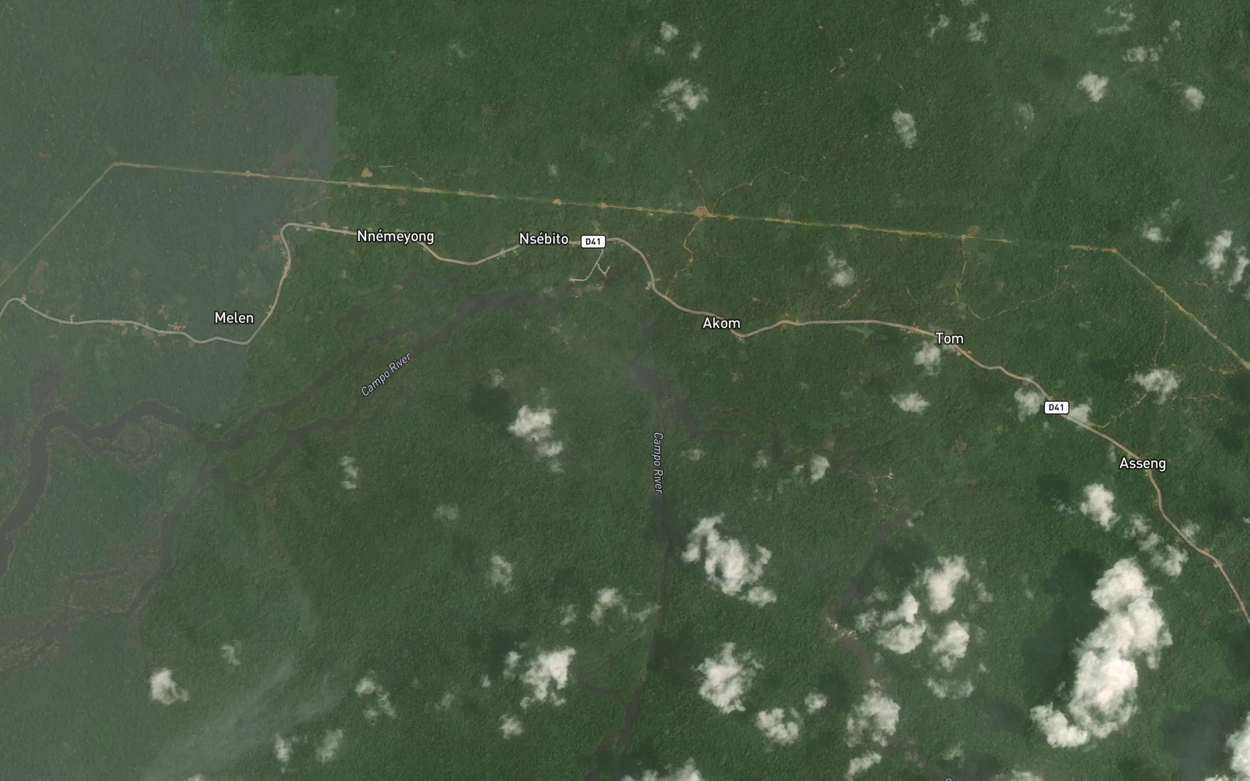 Satellite map of the Otong Nkomo