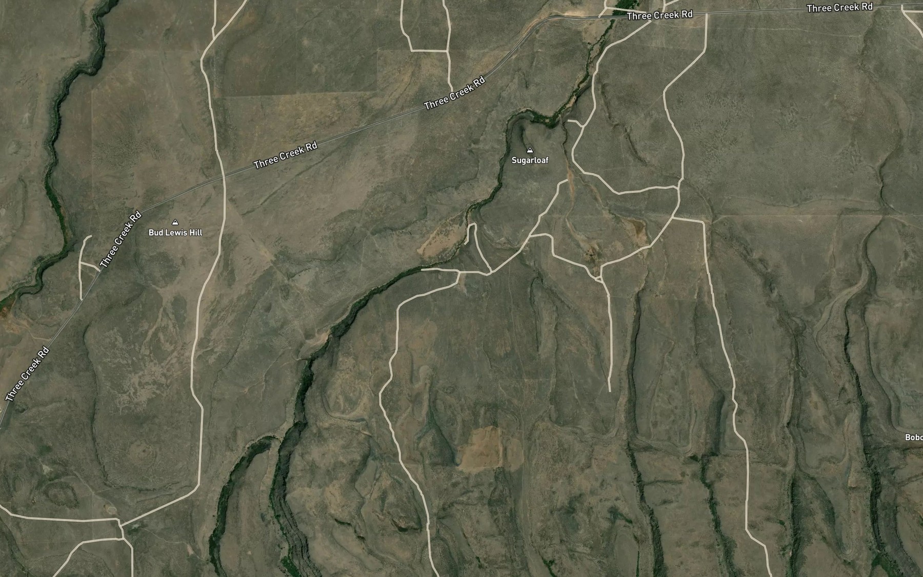 Satellite map of the Clark Spring
