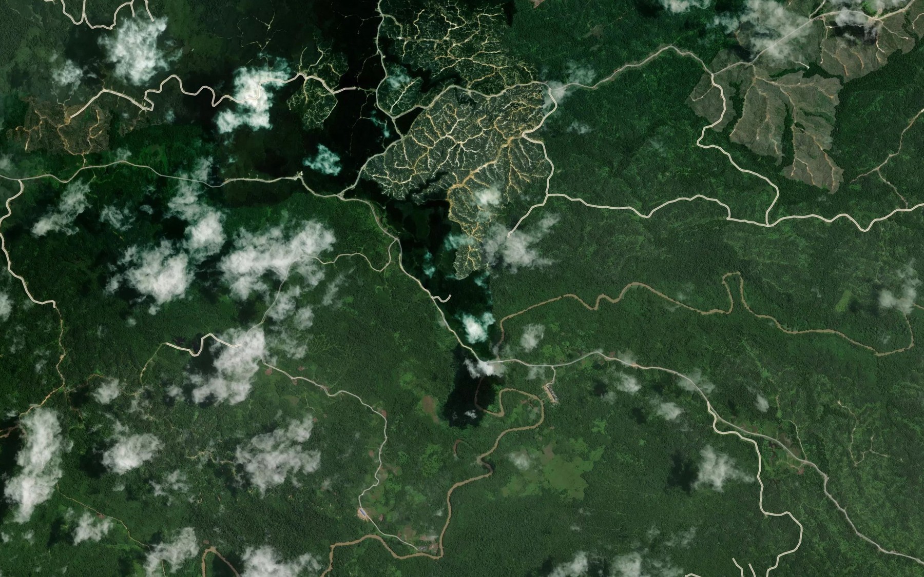 Satellite map of the Sungai Majuping