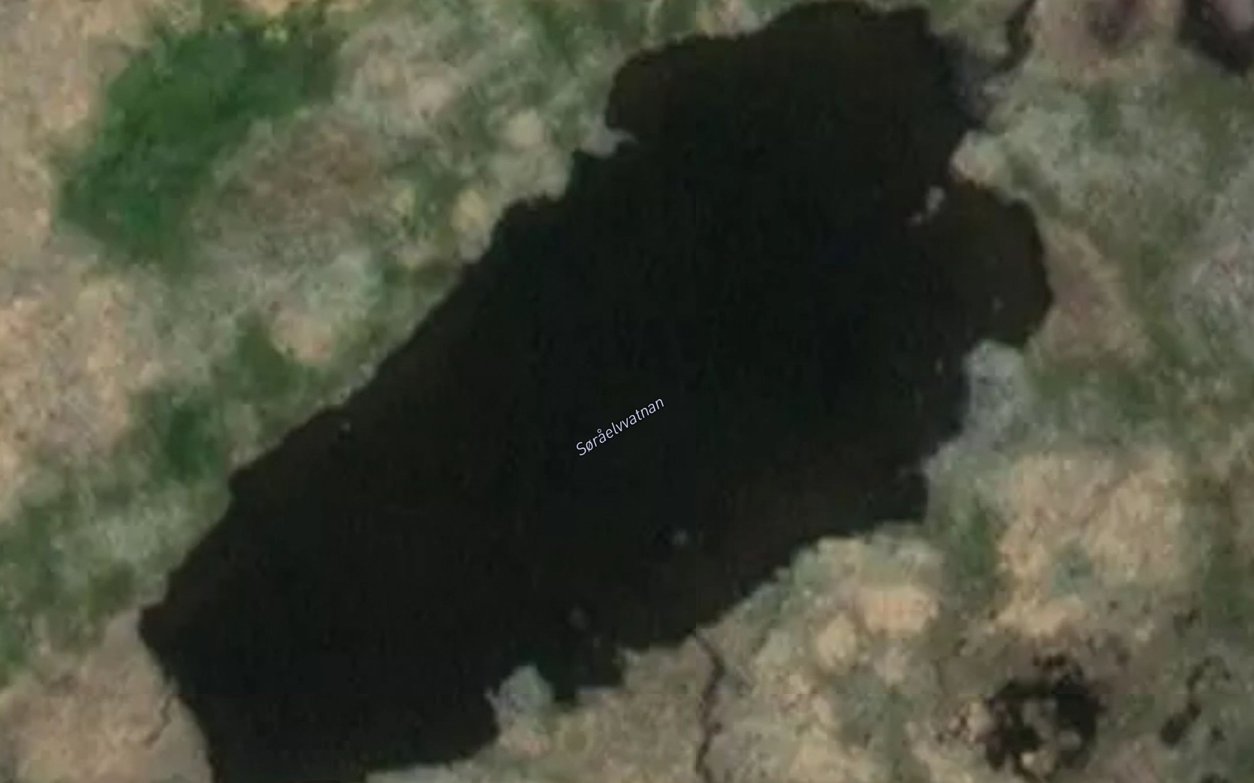 Satellite map of the Soraelvvatnan