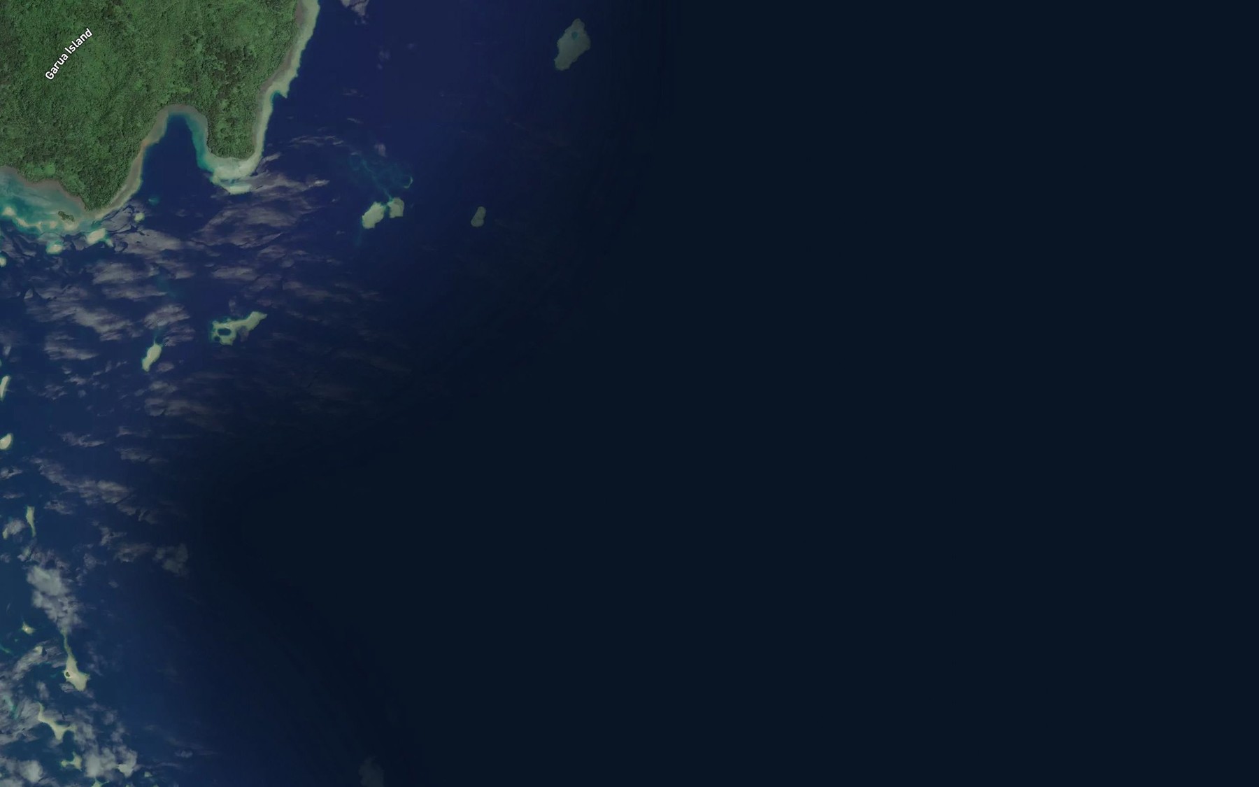 Satellite map of the Tele Reef