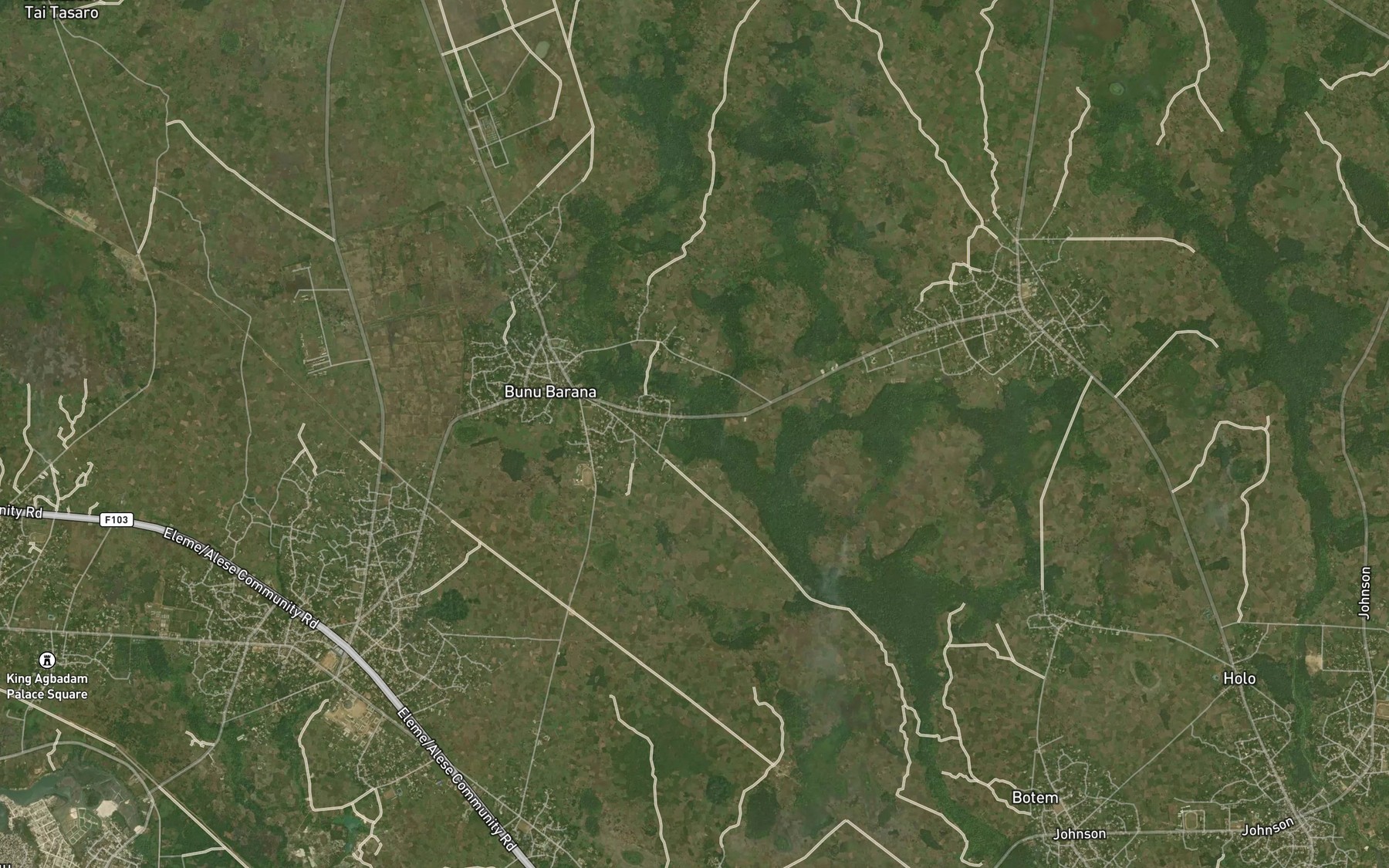 Satellite map of the Oryon Stream