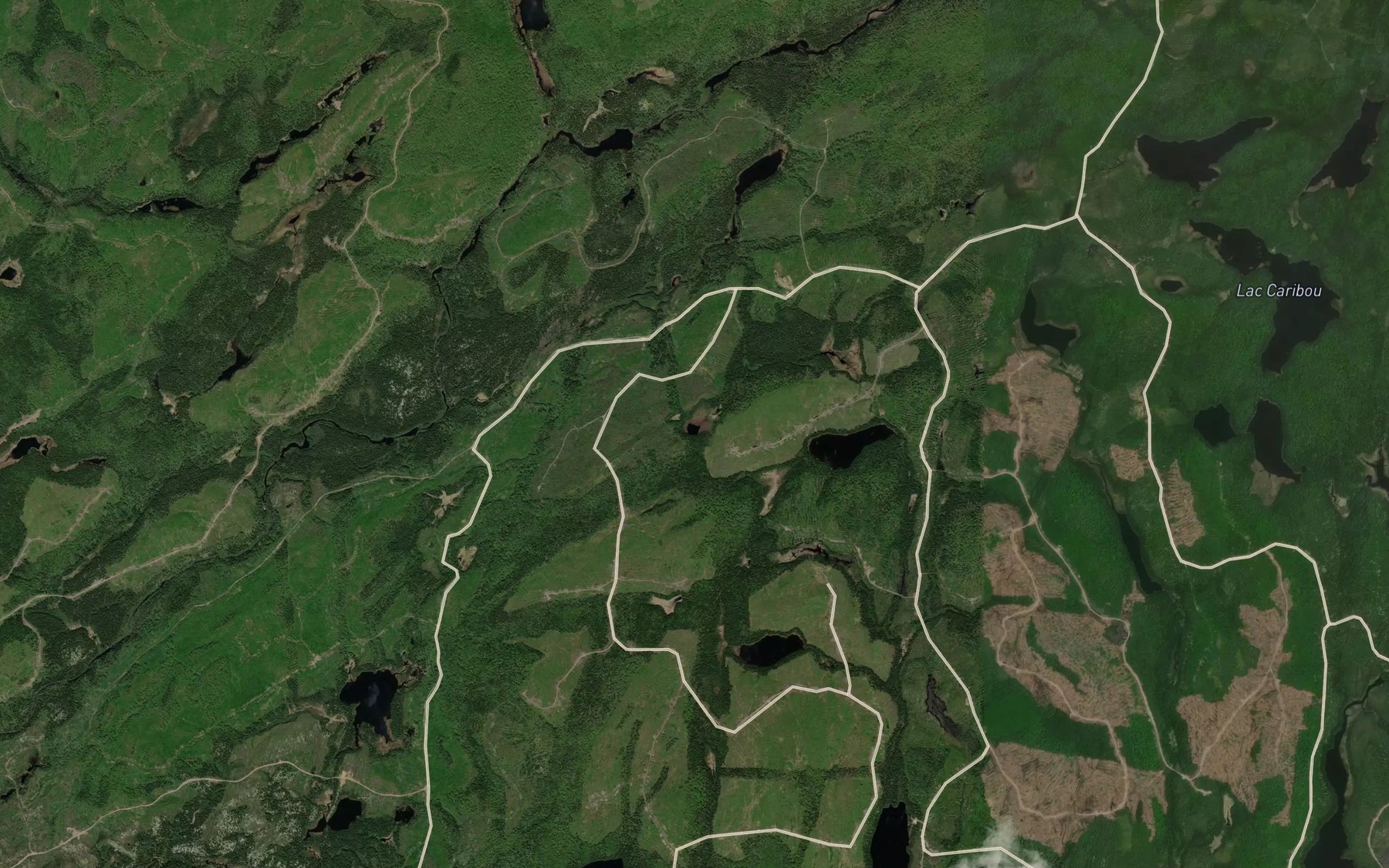Satellite map of the Lac de la Hauteur
