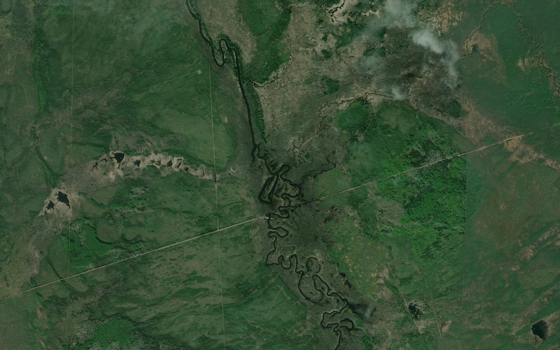 Satellite map of the Utahn Creek