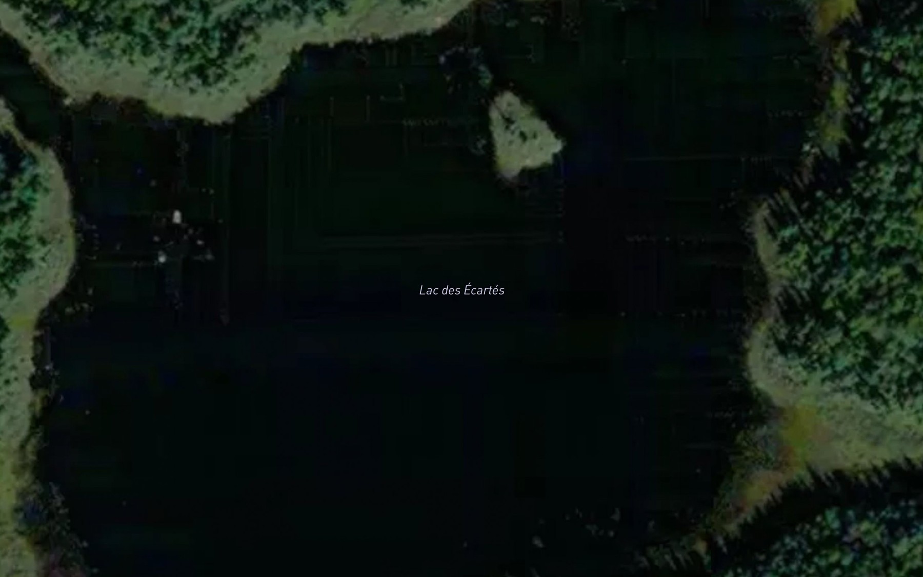Satellite map of the Lac des Ecartes