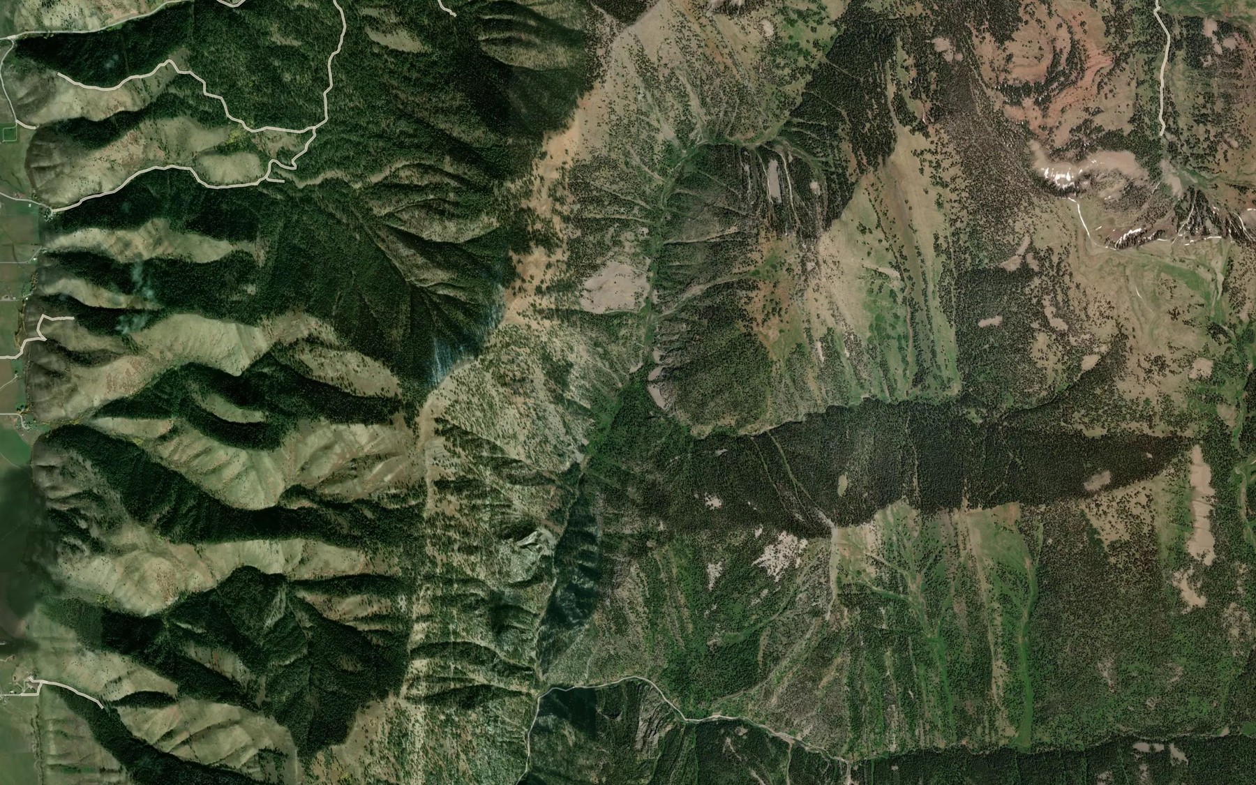Satellite map of the Olsen Creek