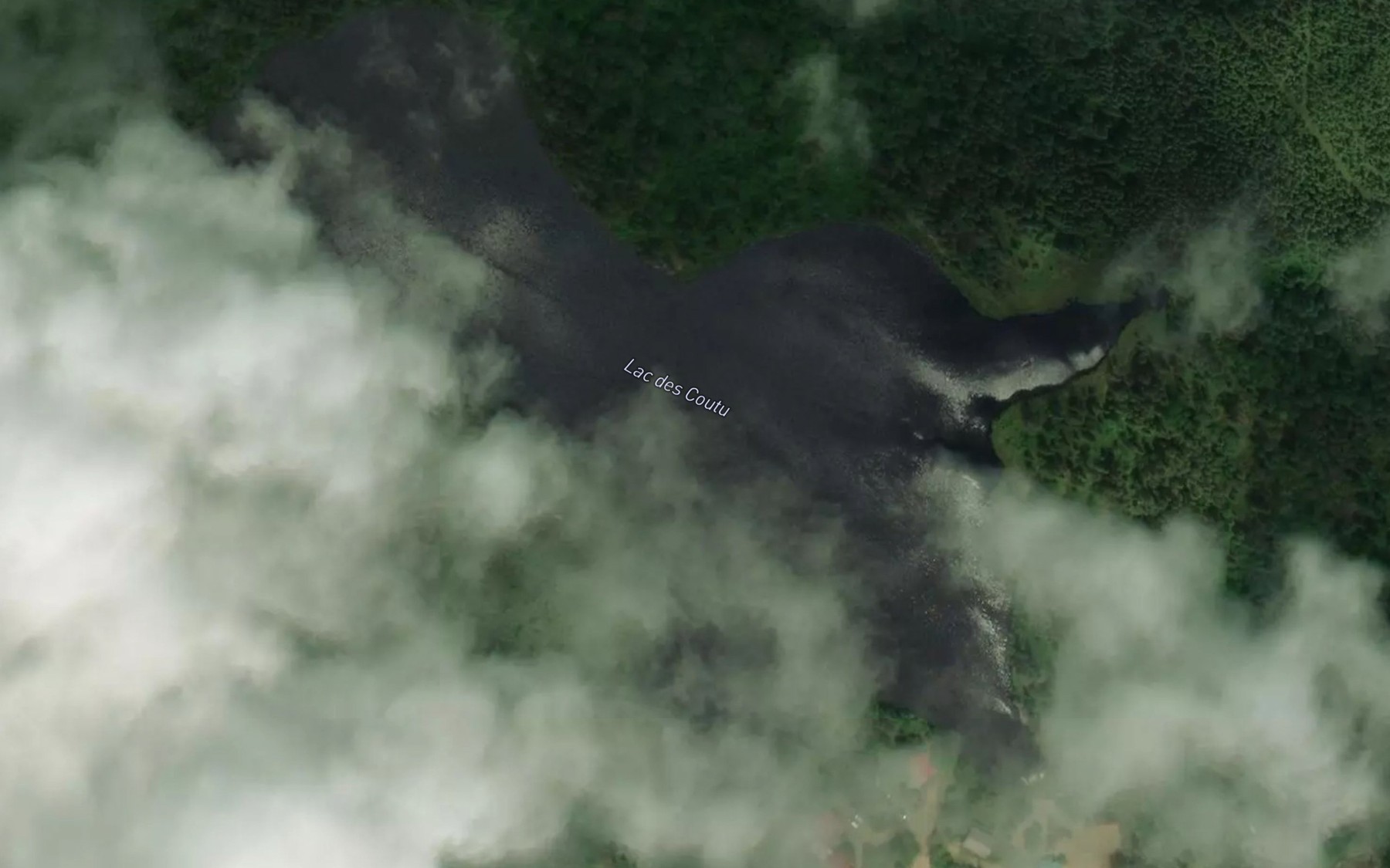 Satellite map of the Lac des Coutu