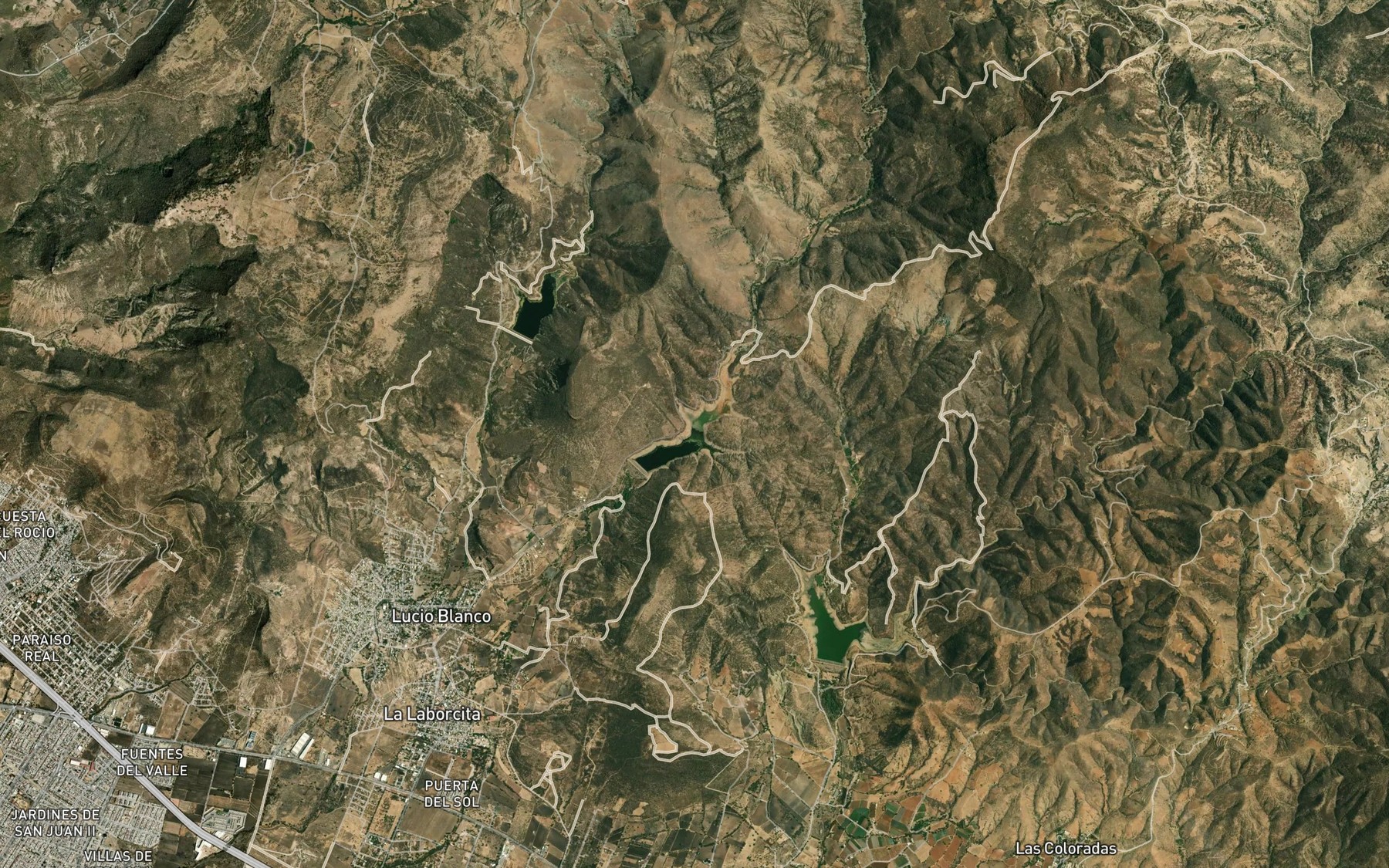 Satellite map of the La Laborcita