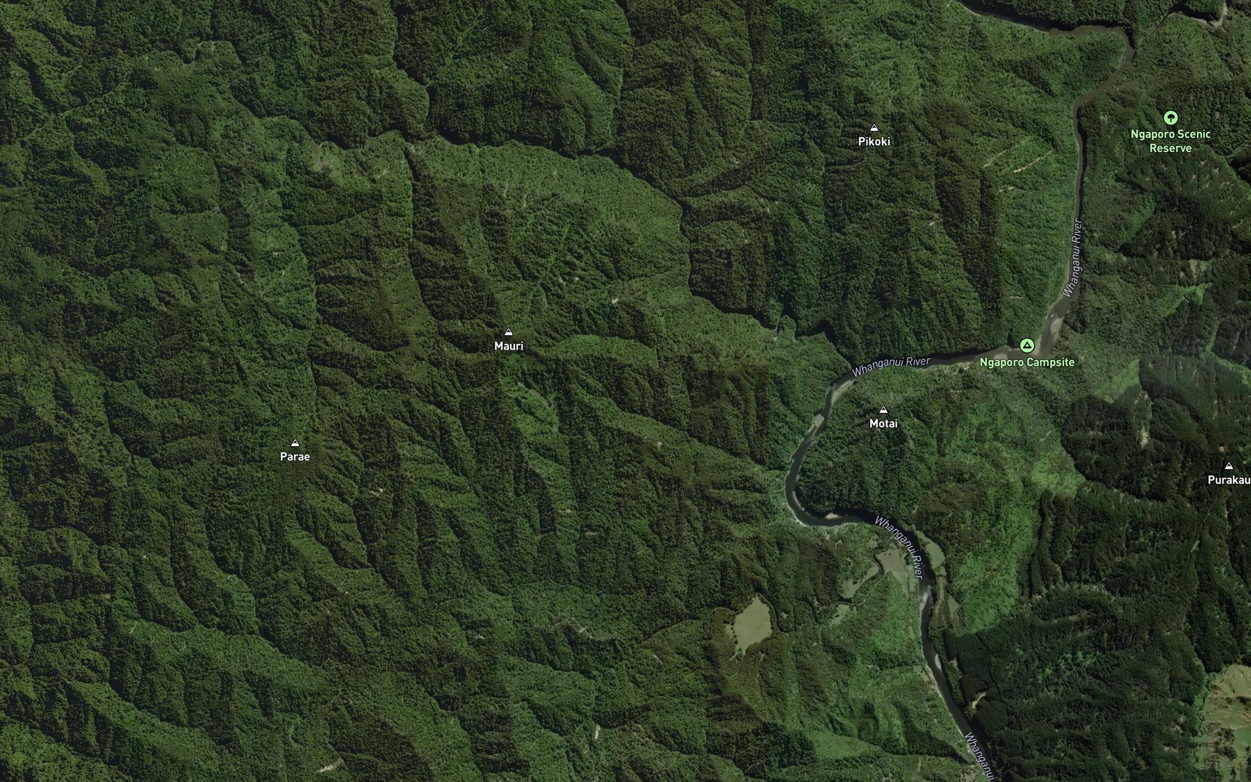 Satellite map of the Te Ahiupoko Stream