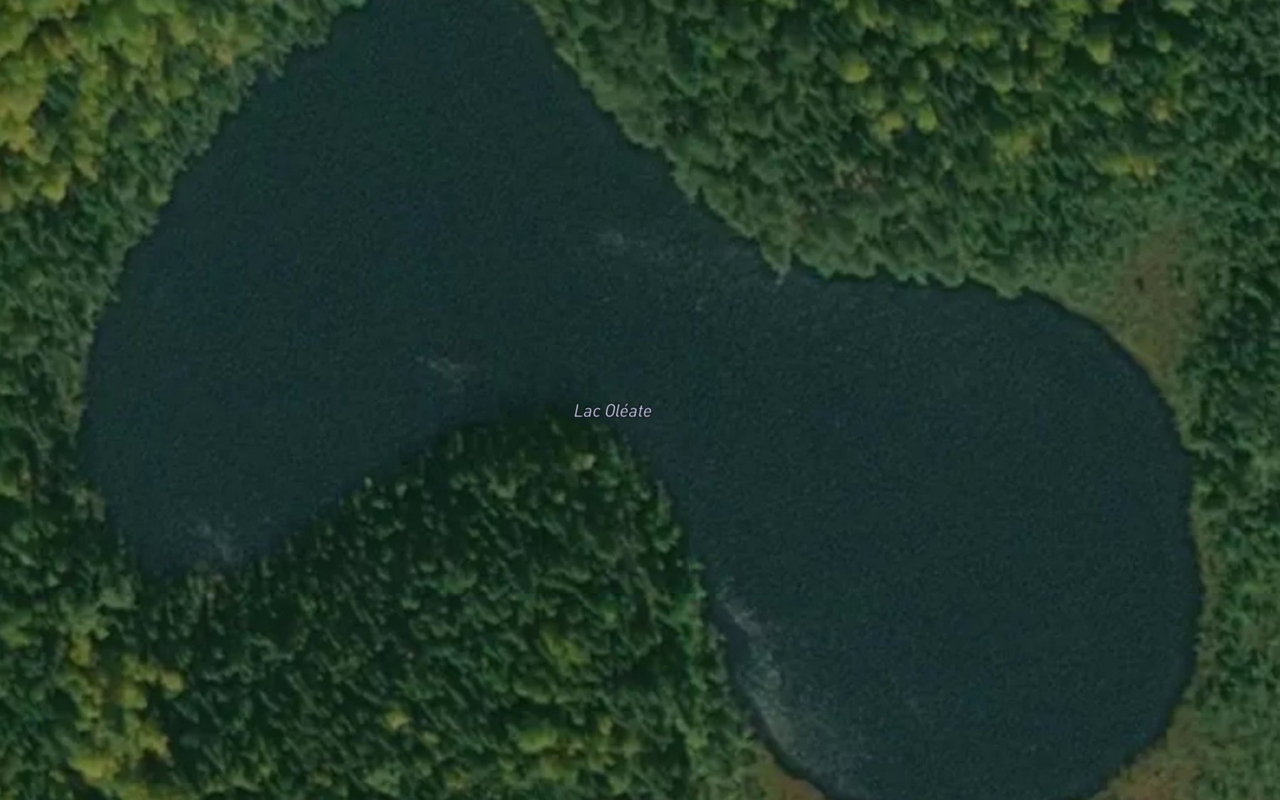 Satellite map of the Lac Oleate