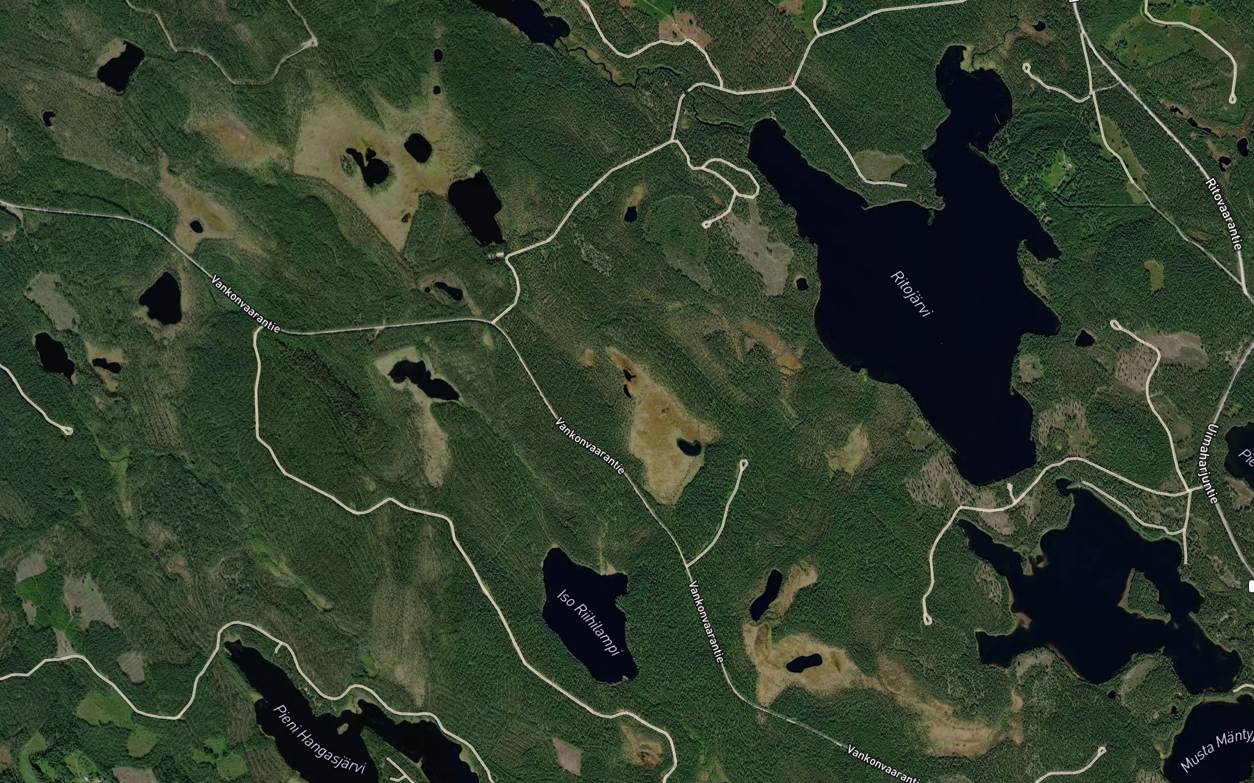 Satellite map of the Salmilampi
