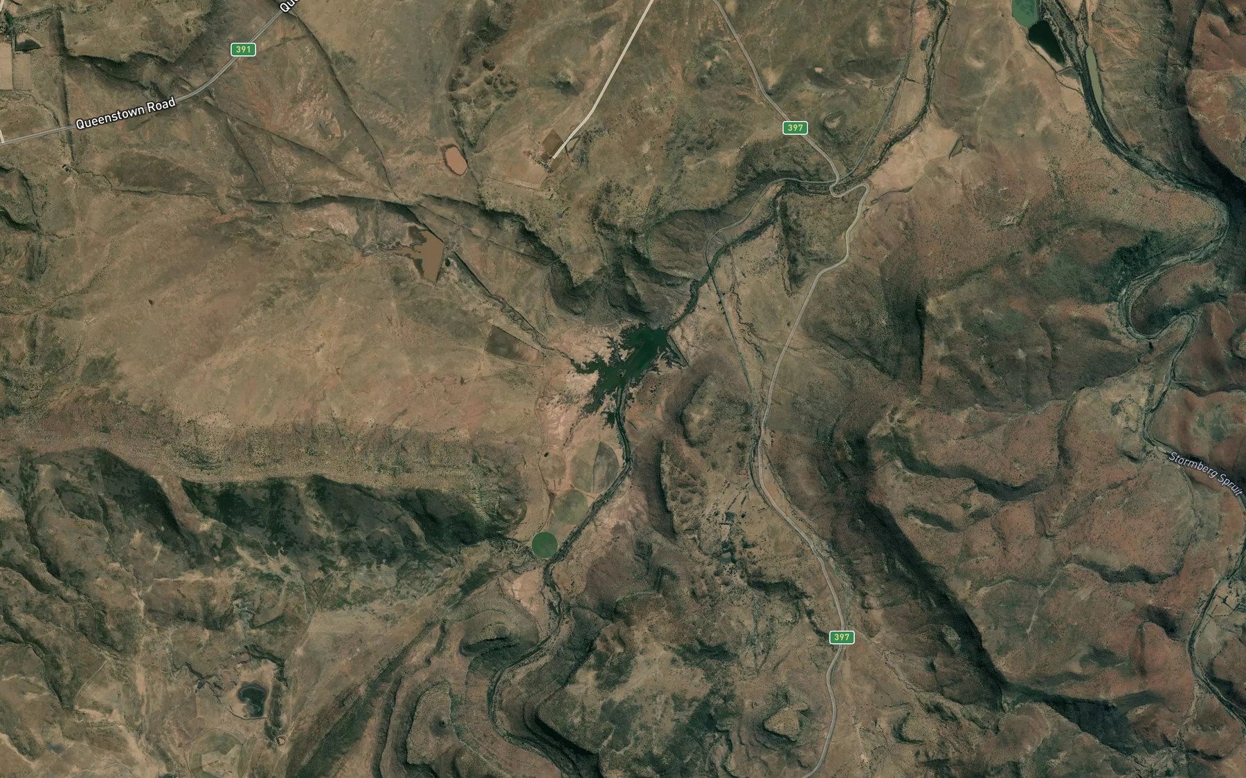 Satellite map of the Wonderboomspruit