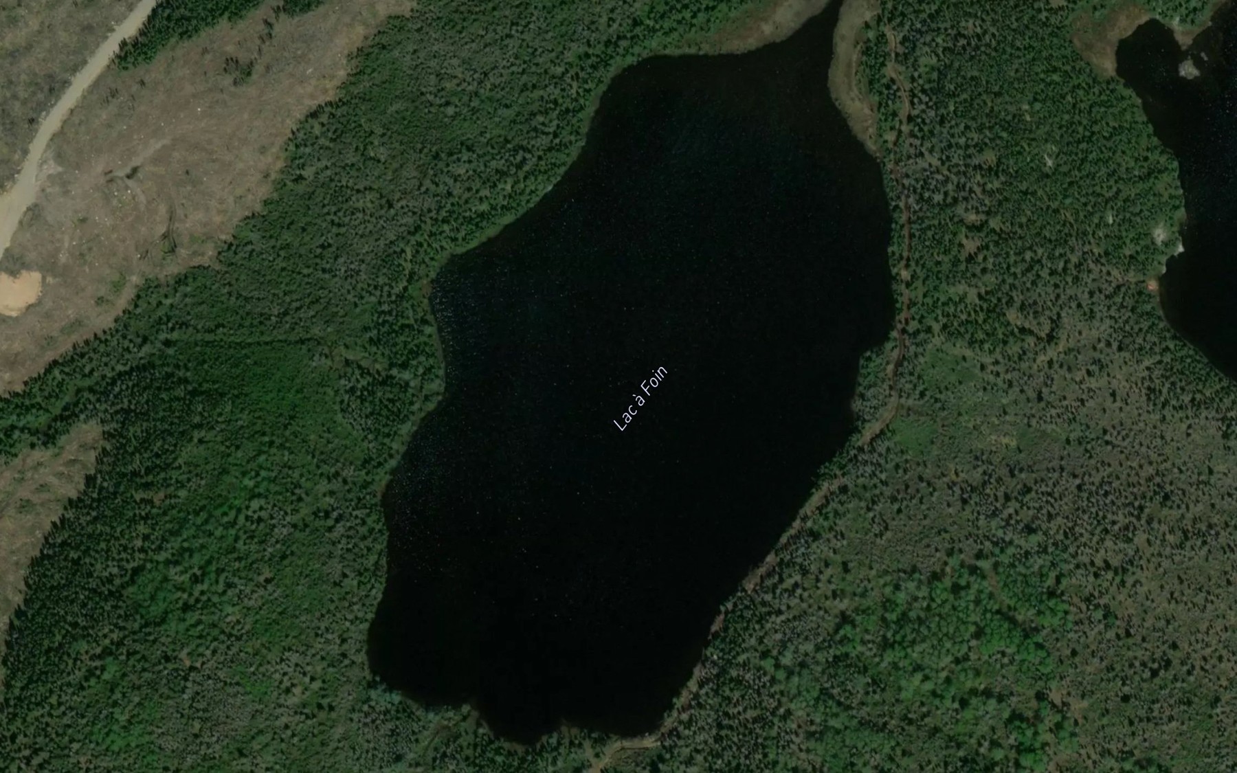 Satellite map of the Lac a Foin