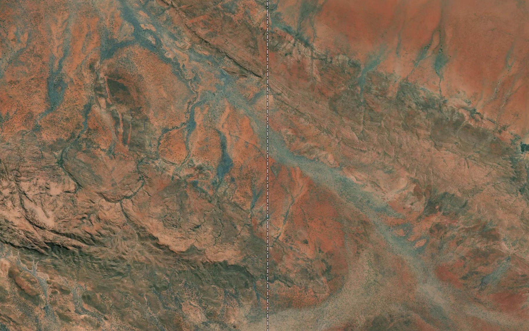 Satellite map of the Granny Creek