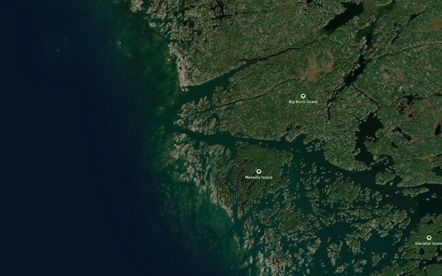 Satellite map of the Harbour Reef